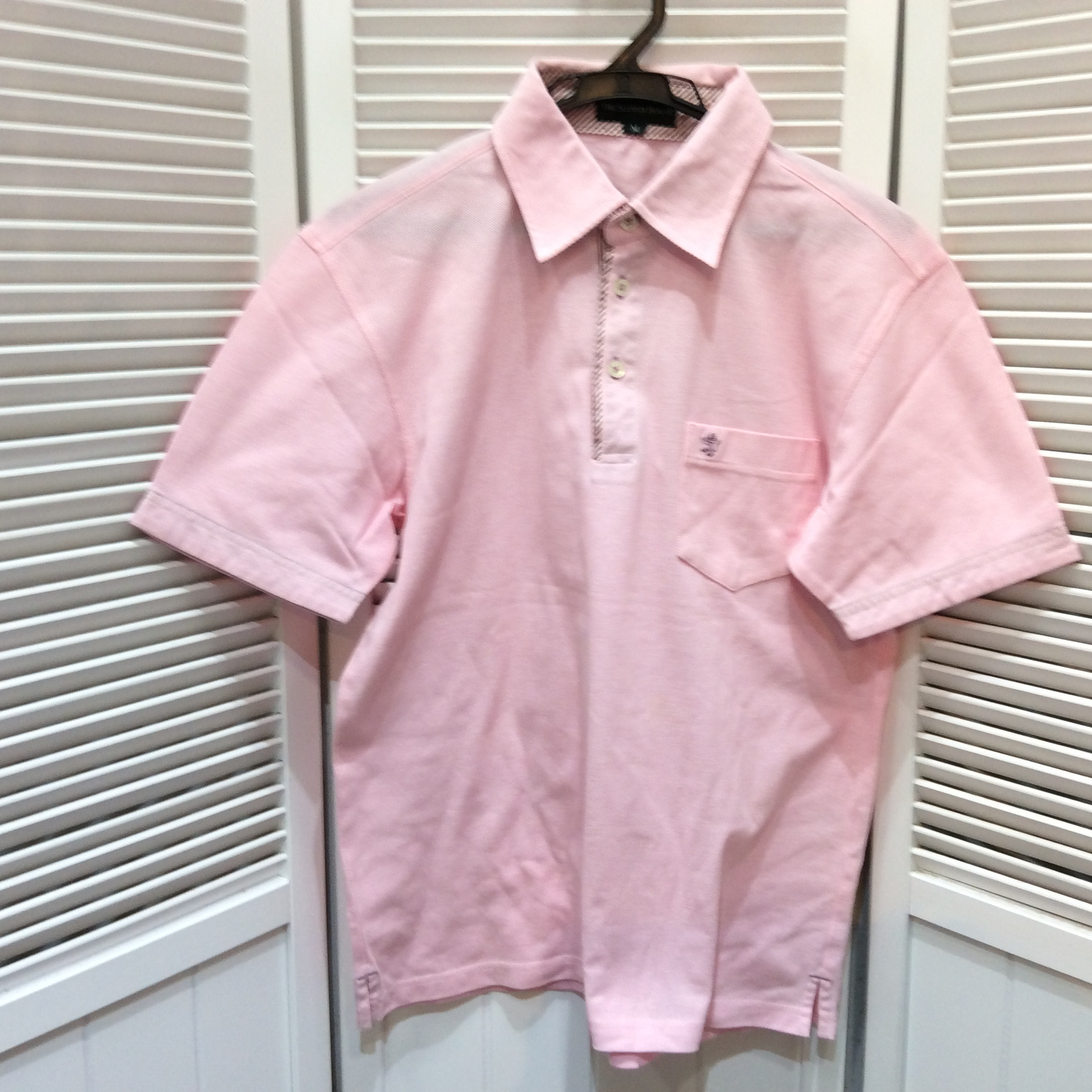 未使用 スコッチハウス メンズ ポロシャツ Mサイズ ピンク