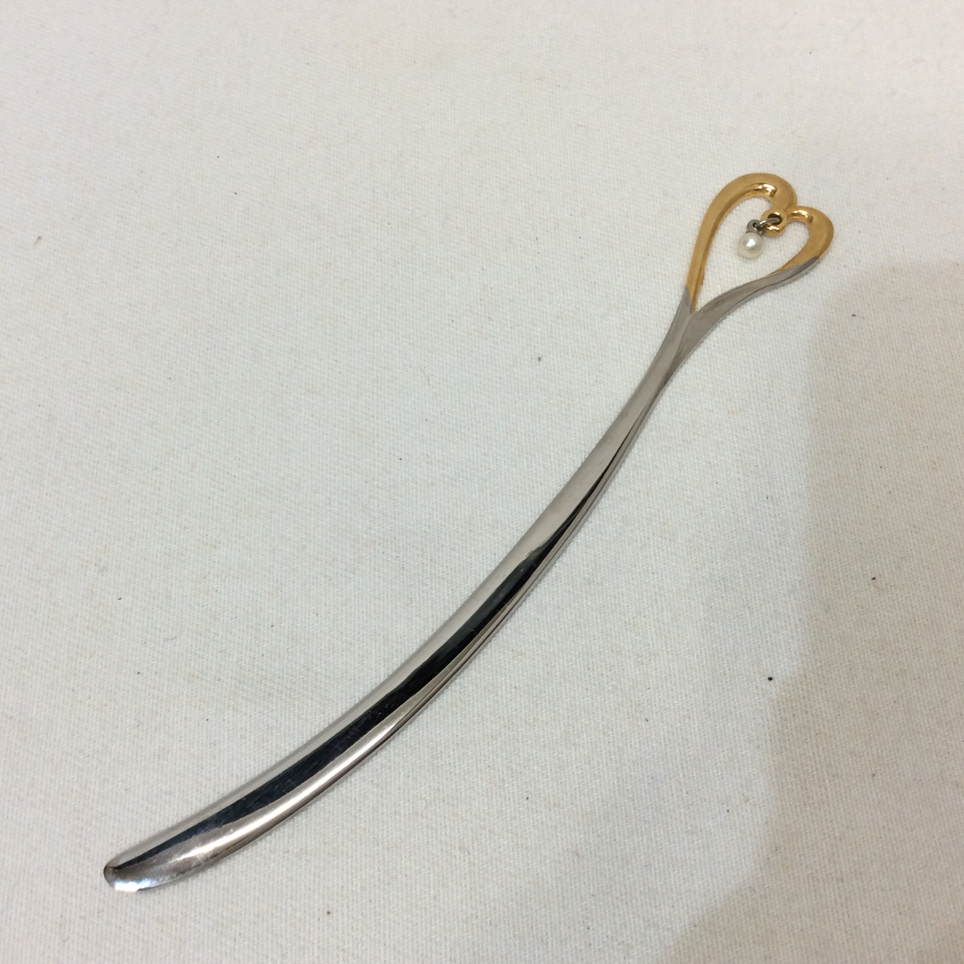 MIKIMOTO ミキモト パール付き マドラー ハート