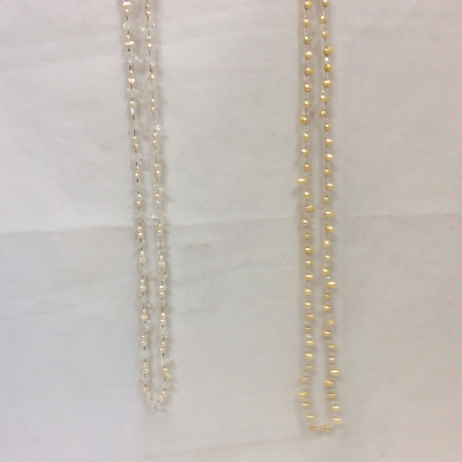 淡水パール×ビーズ  ネックレス ２本セット