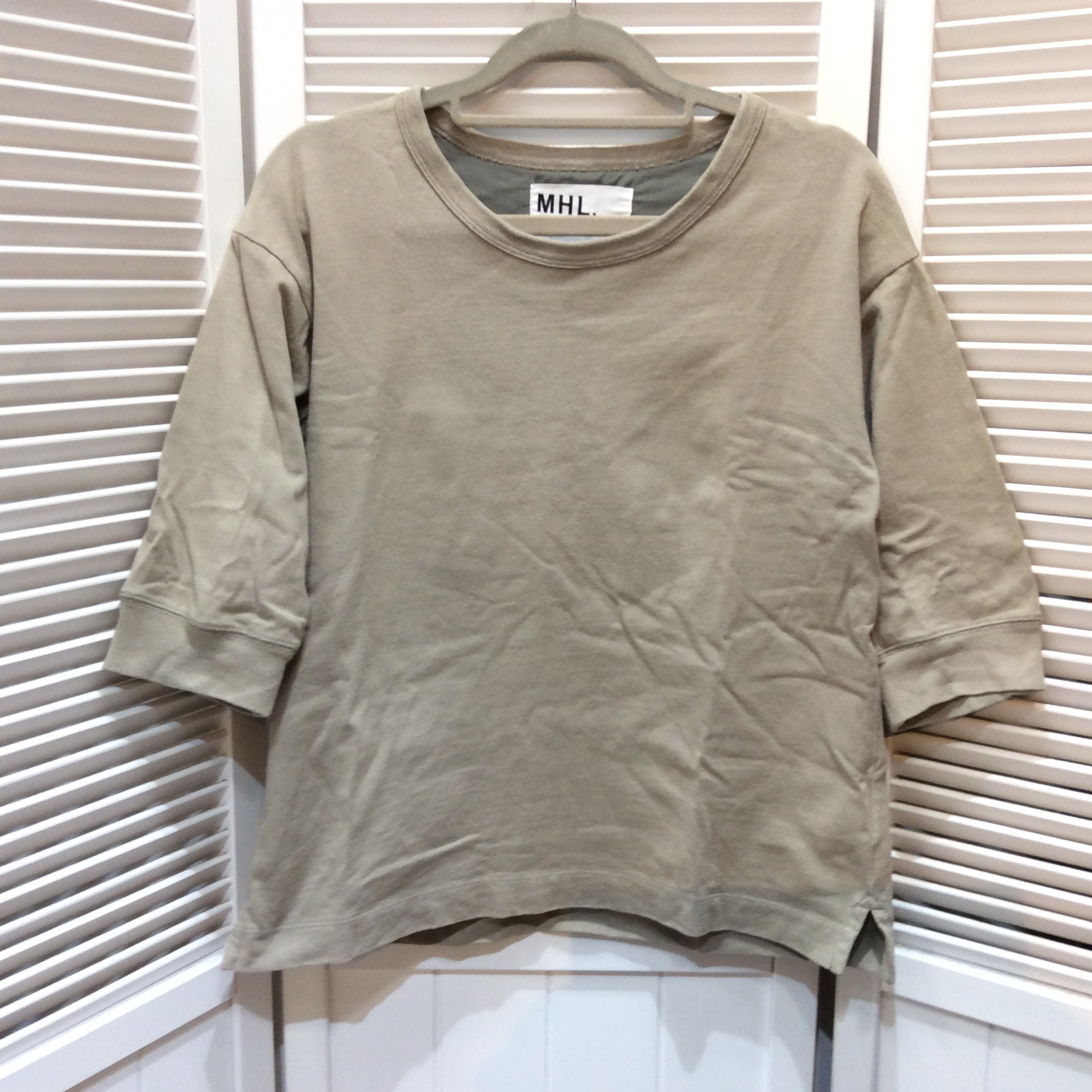 MHL.  Tシャツ  サイズII  グレージュ色