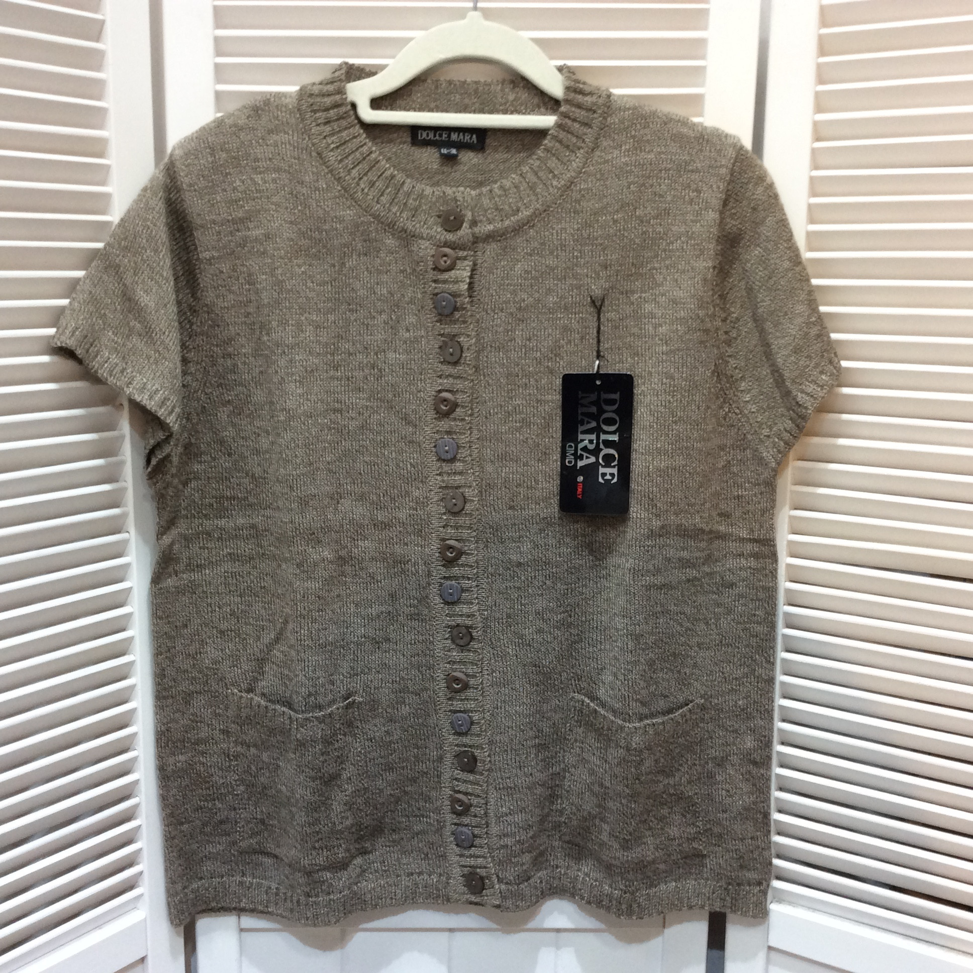 未使用☆ニットベスト LL~3L ベージュ系