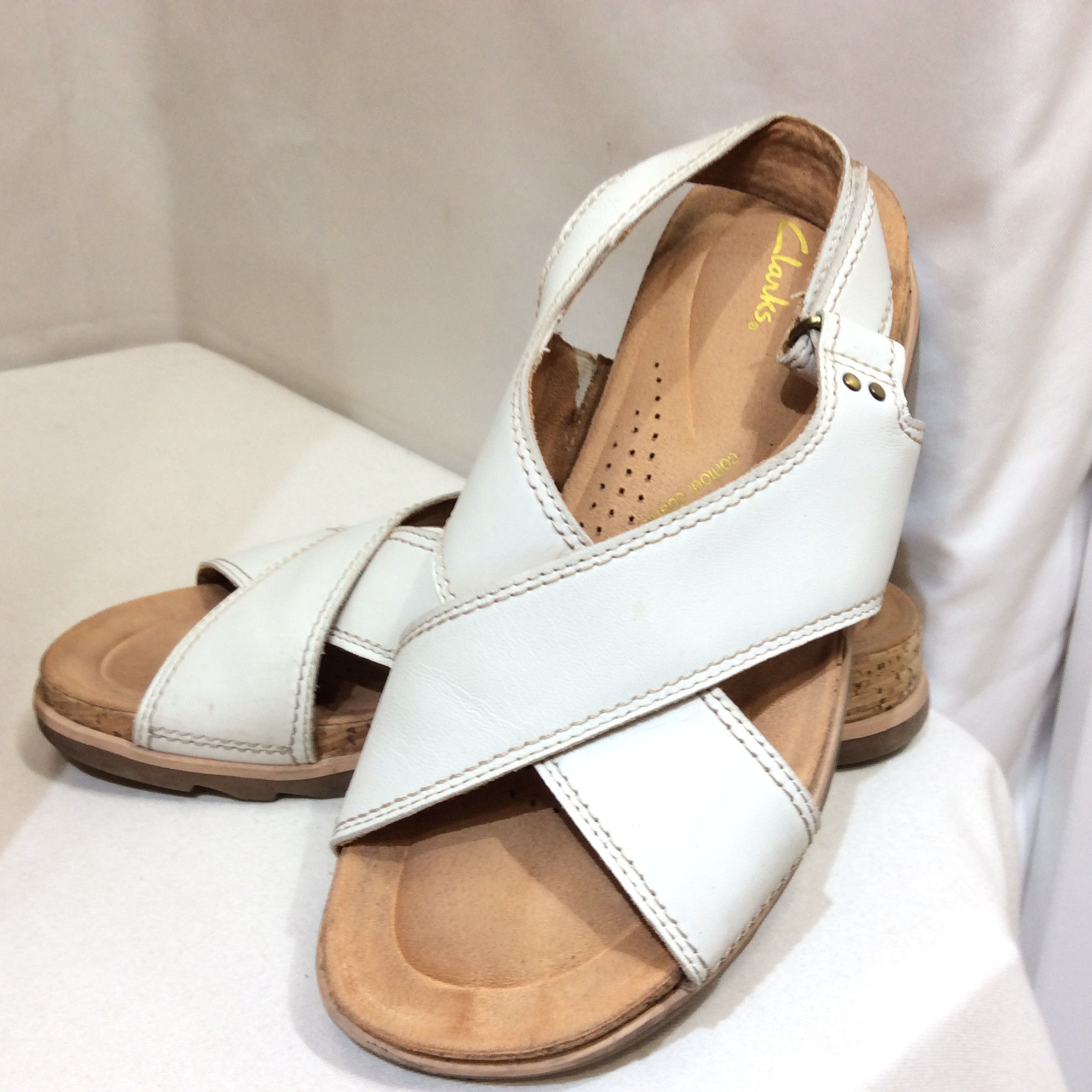 clarks サンダル  23.5cm ホワイト