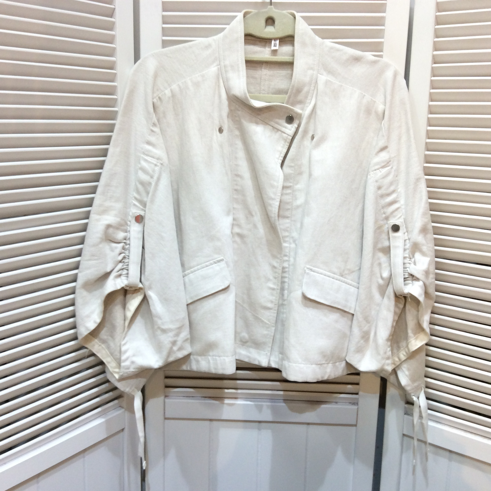 1回使用 DRESSLAVE ドルマンスリーブデニムジャケット  サイズ38   オフホワイト 美品