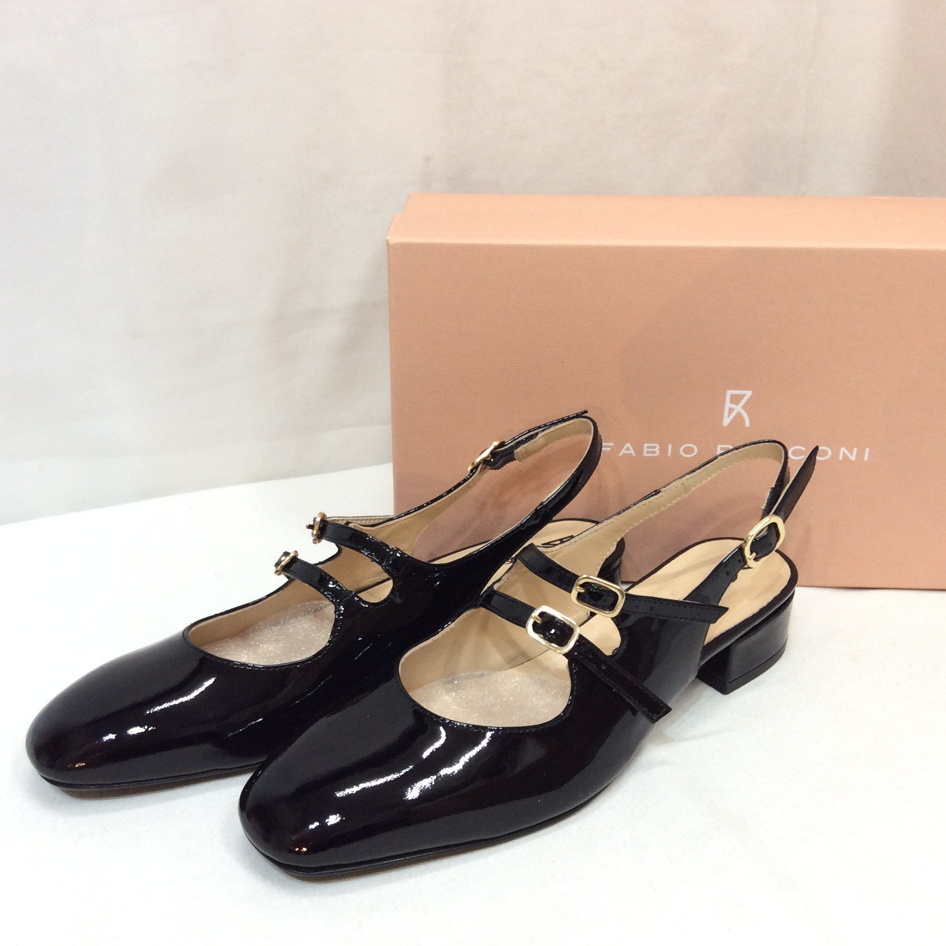 新品 FABIO RUSCONI エナメルパンプス 36(23.0cmぐらい) ブラック