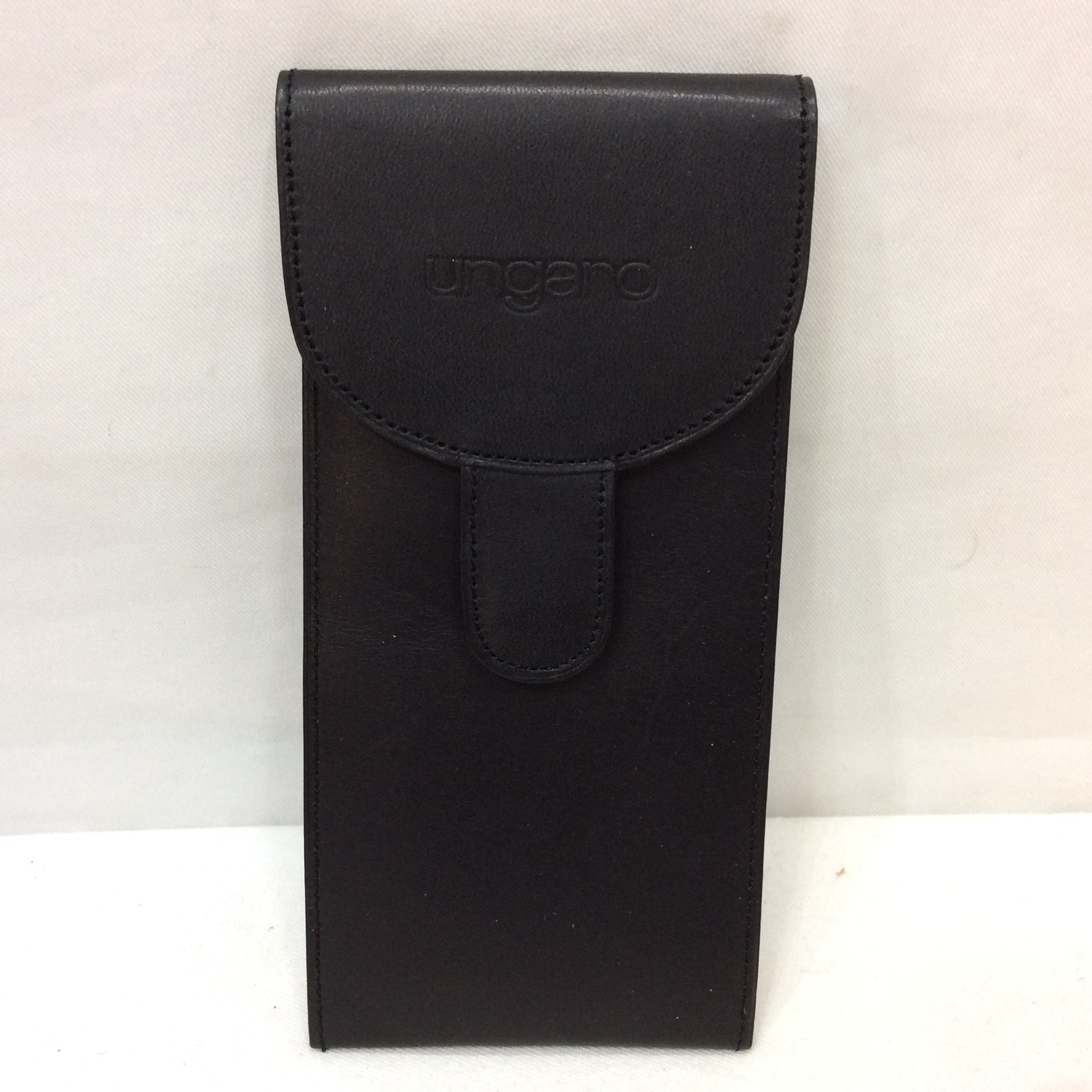 未使用☆ungaro ウンガロ メガネケース ブラック 縦