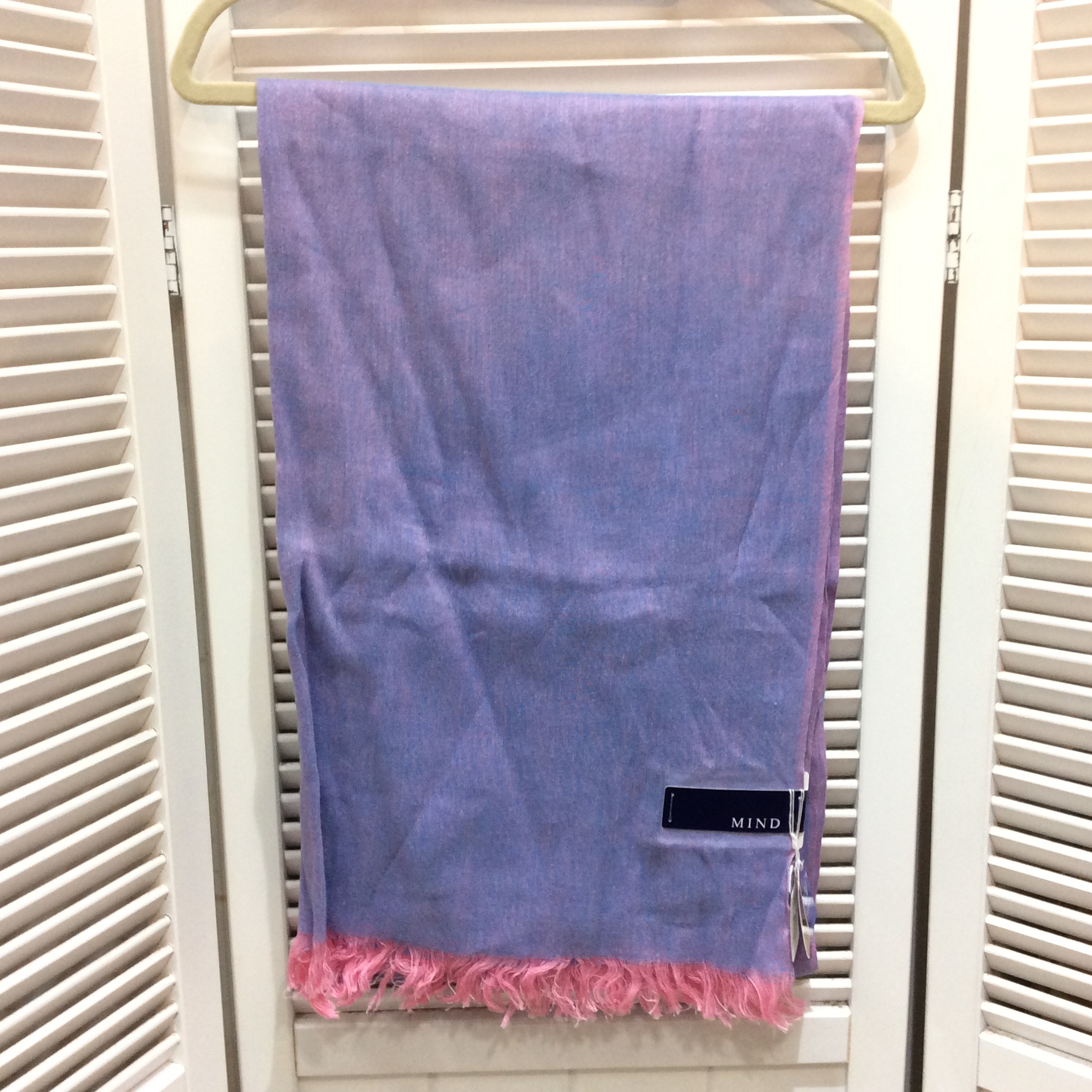 未使用☆麻混 UVストール