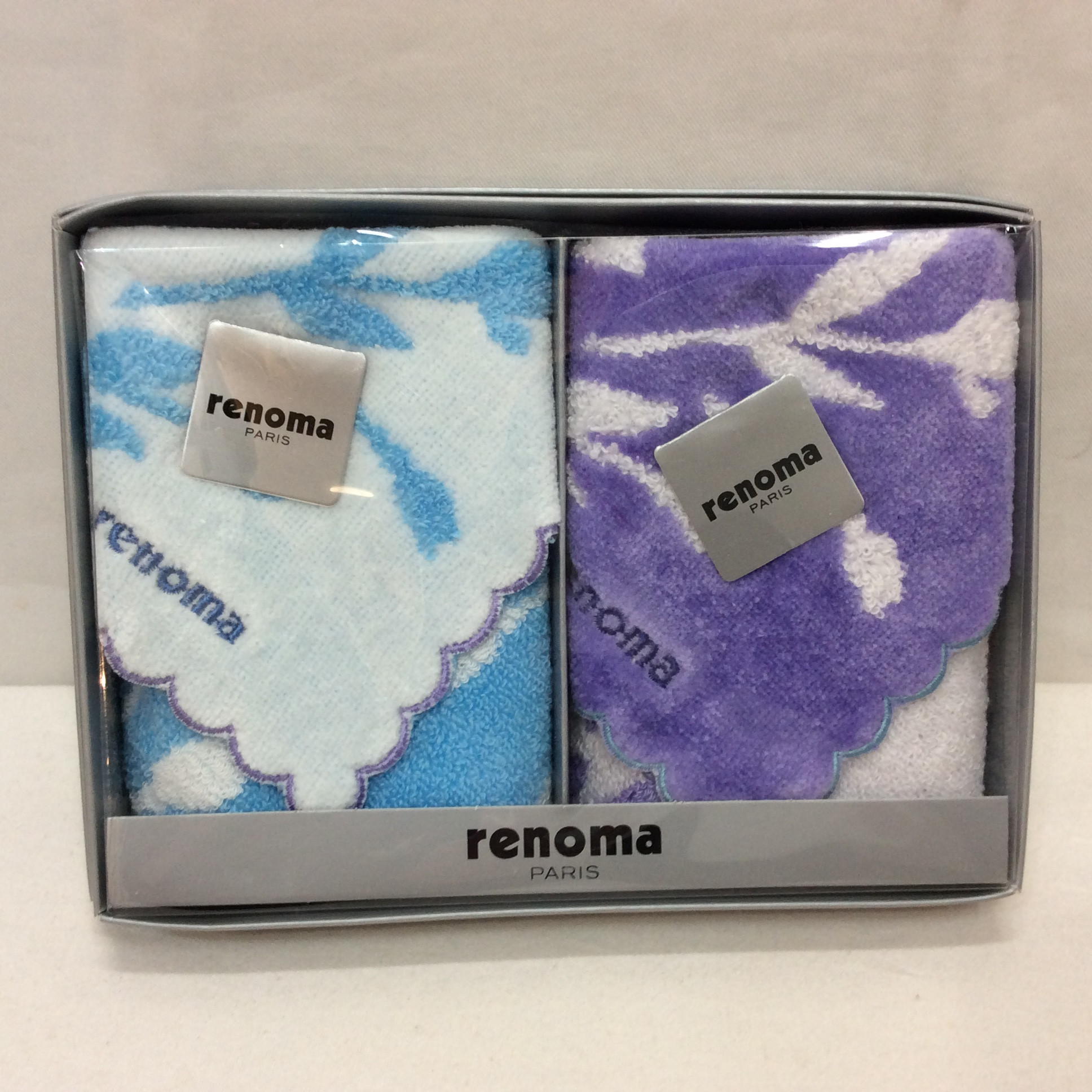 未使用☆renoma レノマ タオルハンカチ2枚組 No,2