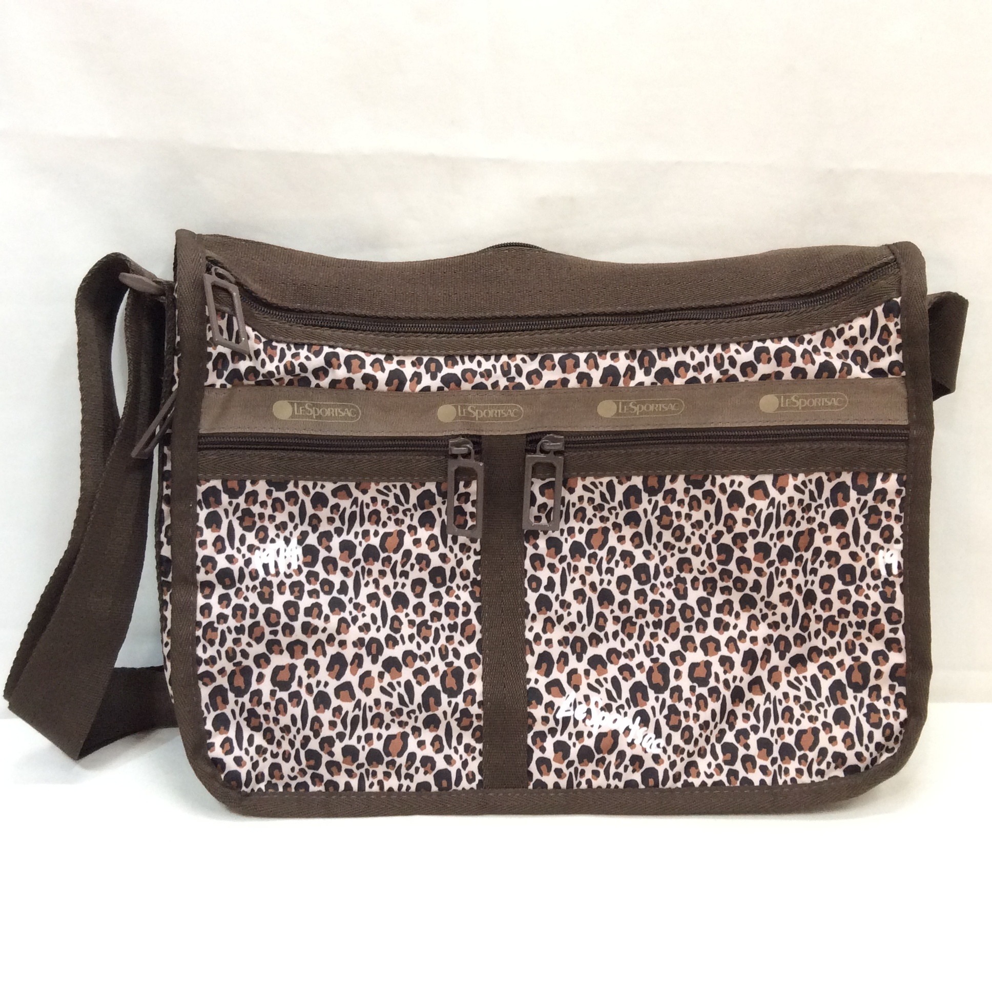 レスポートサック ナイロンショルダーバッグ  アニマル柄  美品