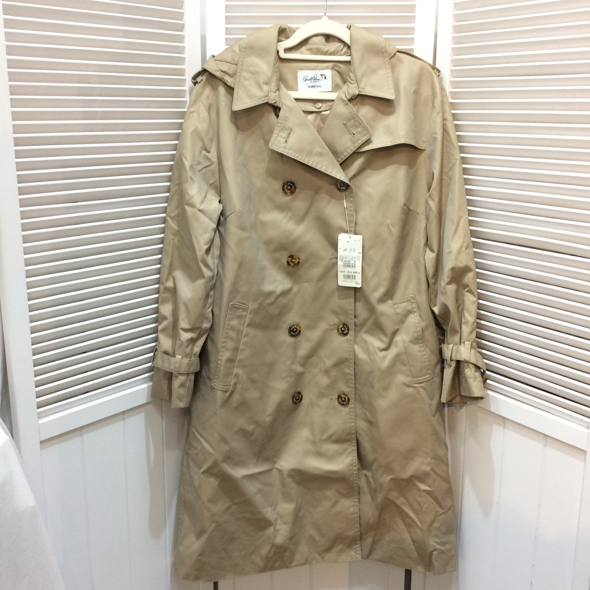 未使用☆Arnold Palmer アーノルド パーマー レディース ライナー付きトレンチコート L ベージュ