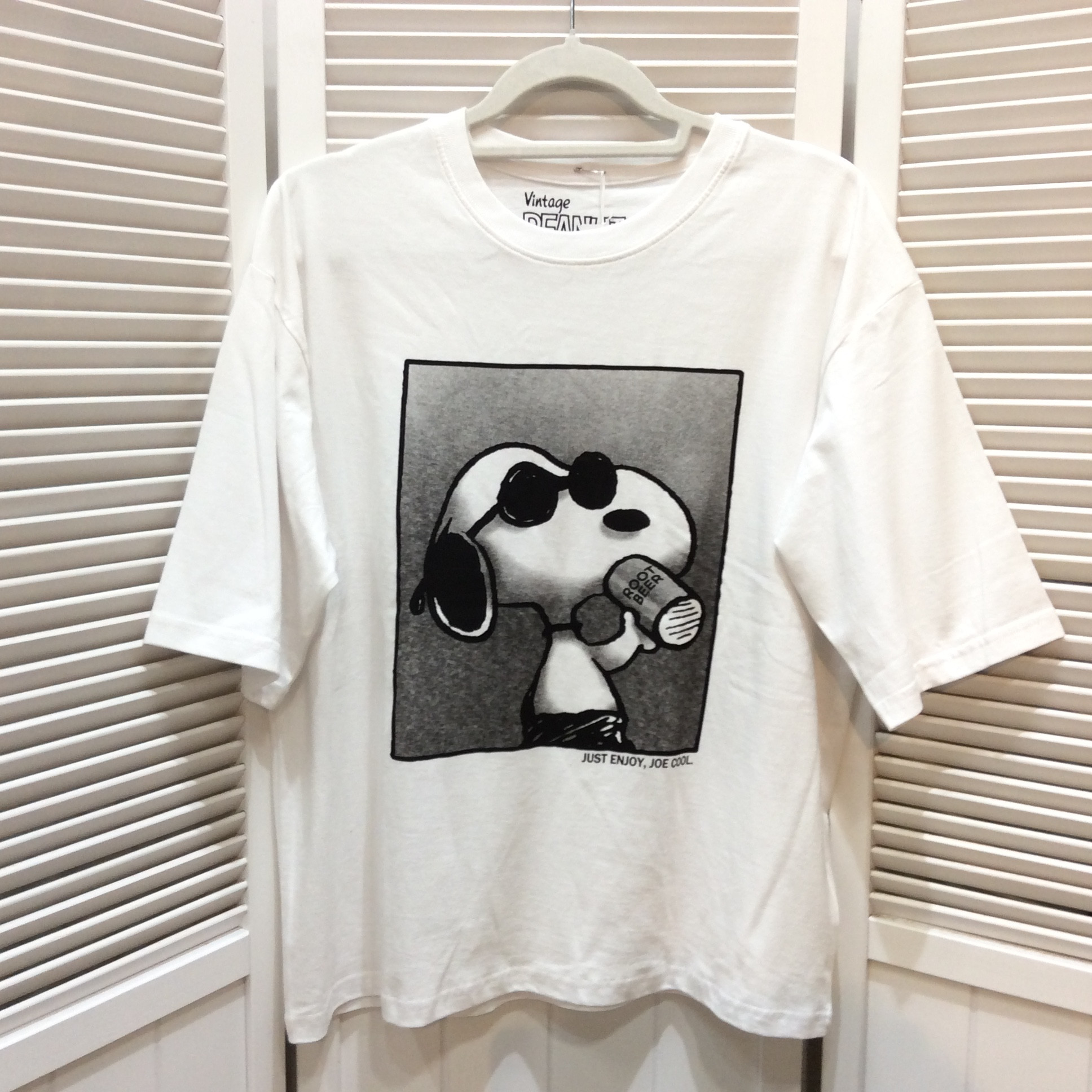 未使用 ヴィンテージ ピーナッツ  オーバーサイズ Tシャツ  メンズSサイズ  ホワイト