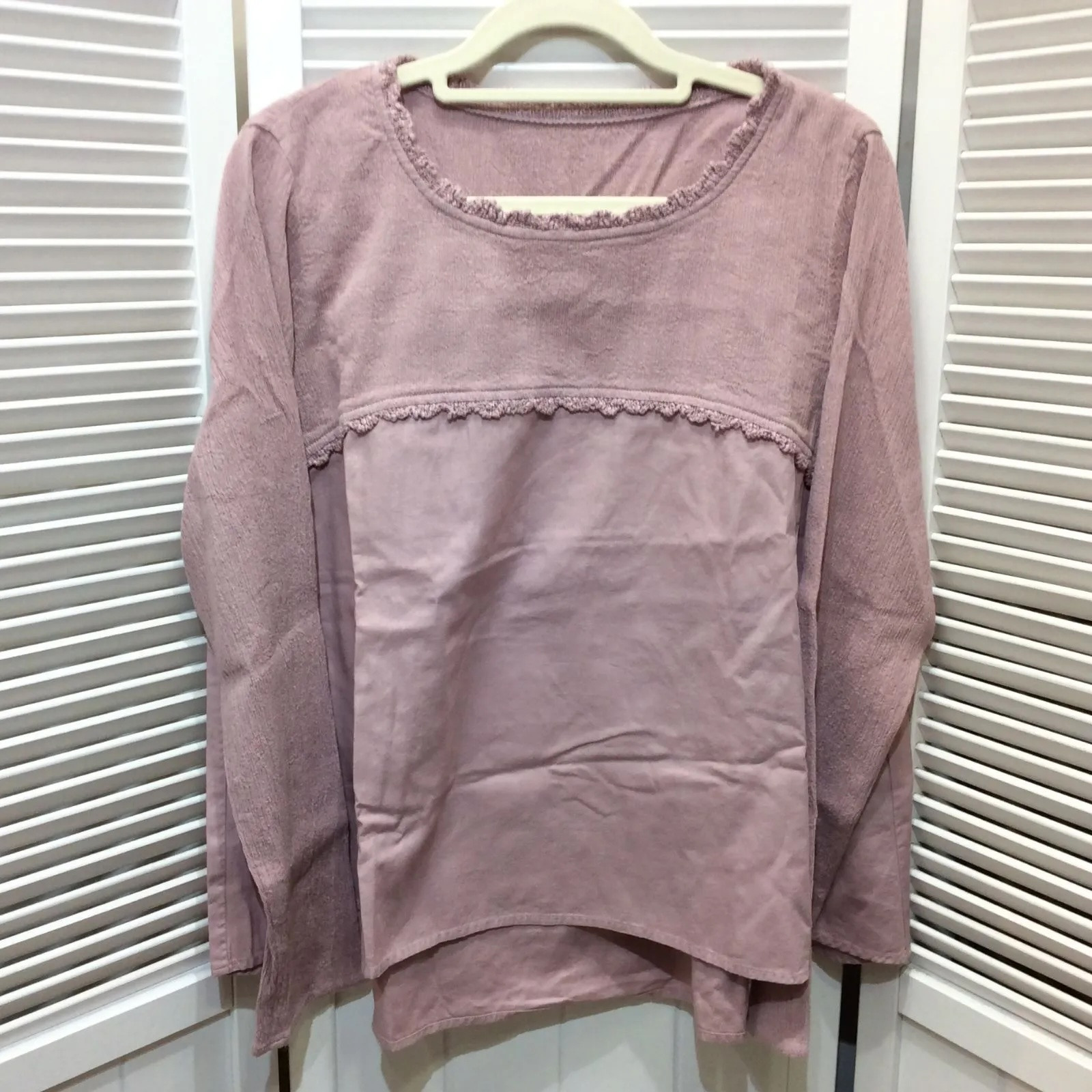 M.&KYOKO エムアンドキョウコ レディース 長袖カットソー プルオーバー 1 パープル系