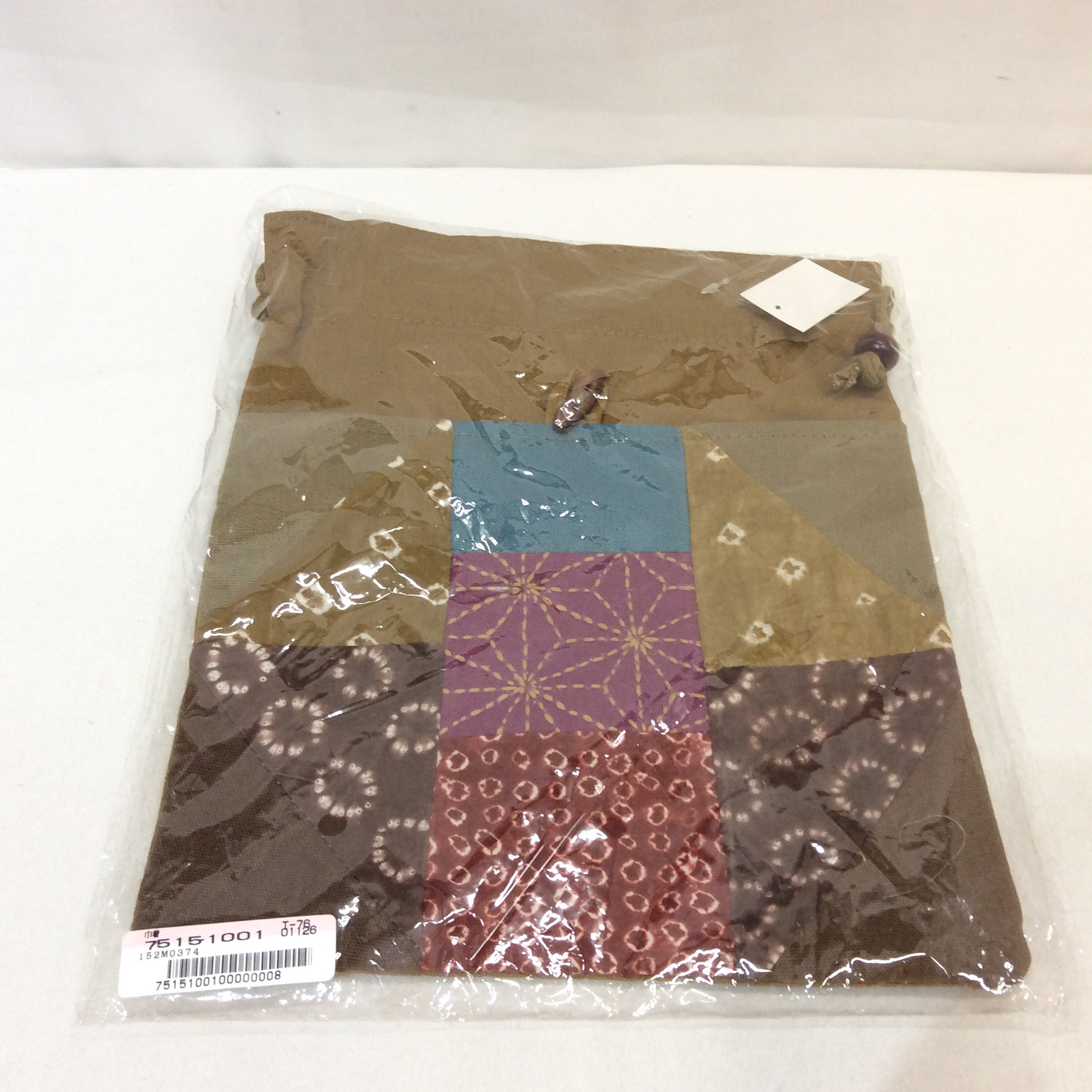 未使用 巾着ポーチ  和柄