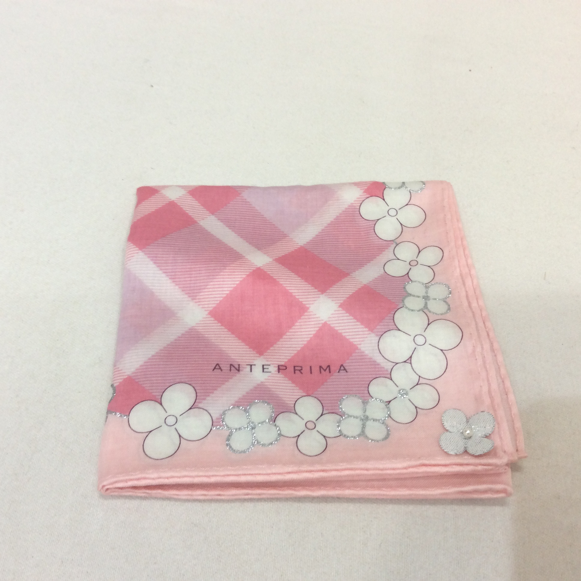 新品 アンテプリマ ハンカチ  ピンク