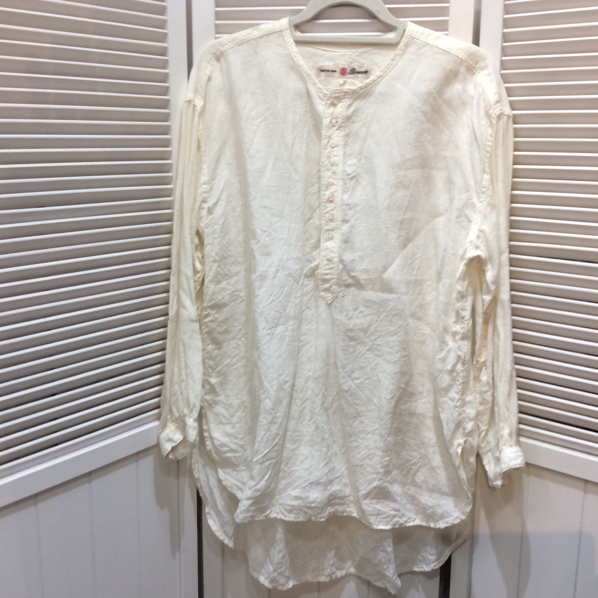 麻チュニック サイズ2   オフホワイト