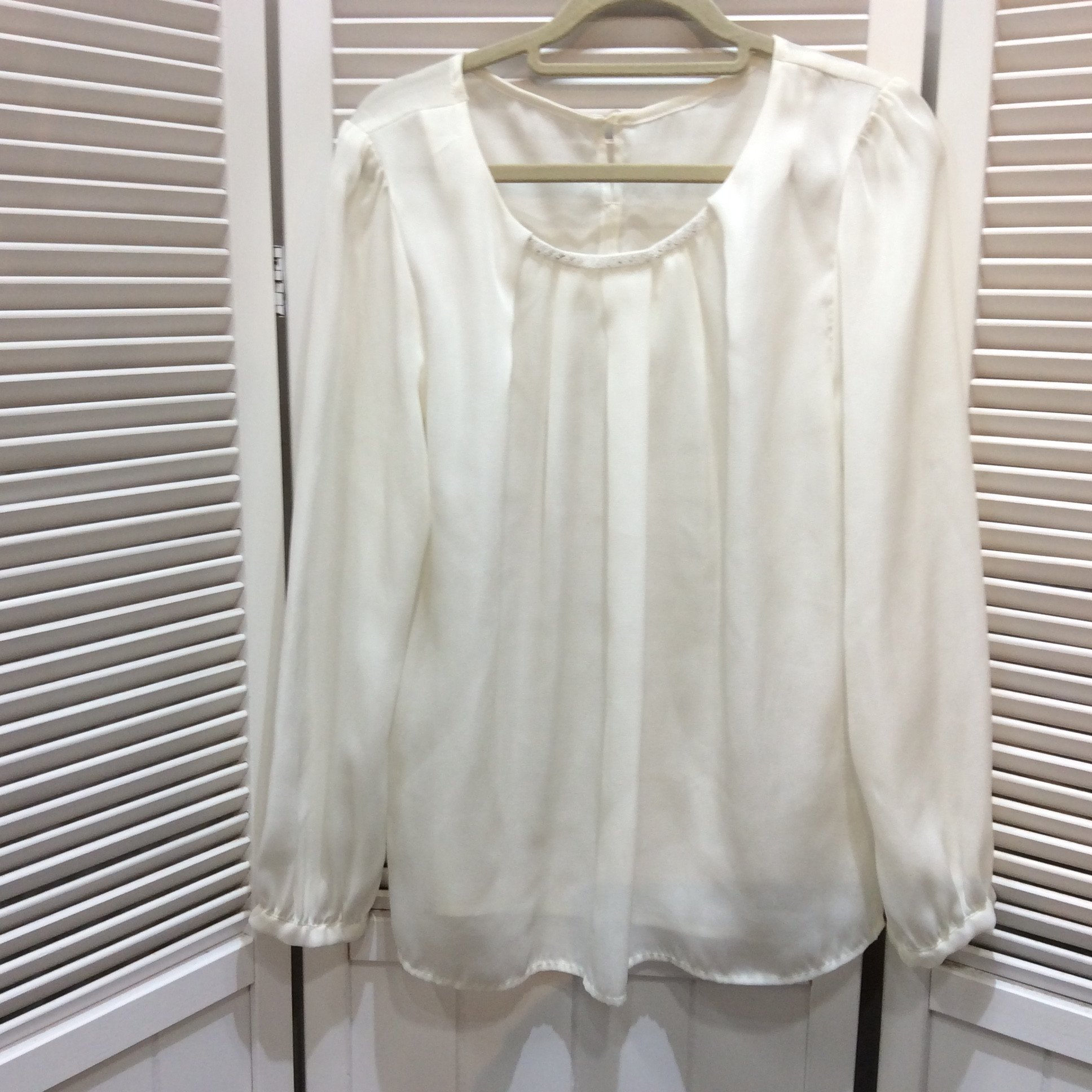 BEAMS HEART 長袖ブラウス  ホワイト