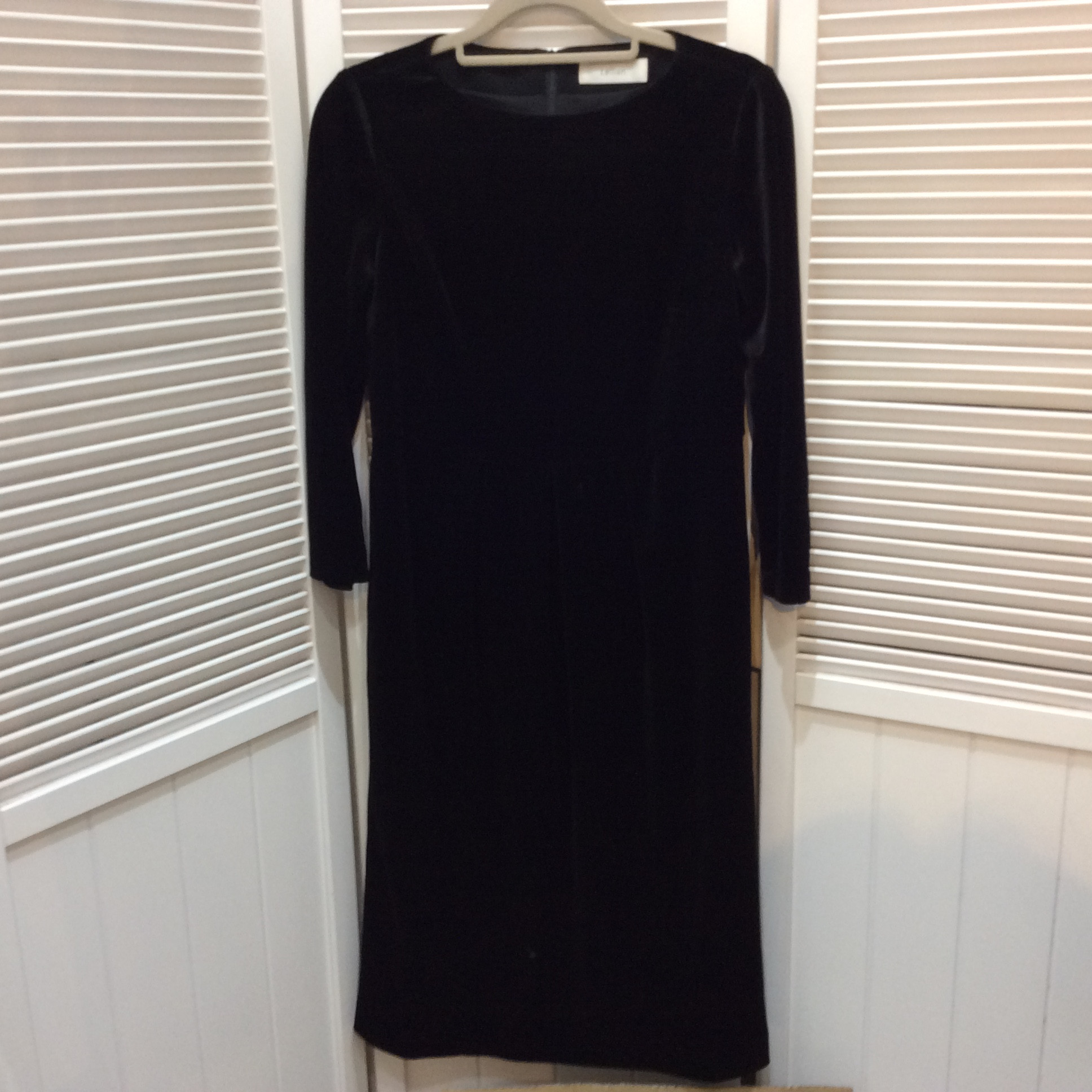 Leilian レリアン ベロアワンピース 7号 ブラック 傷あり