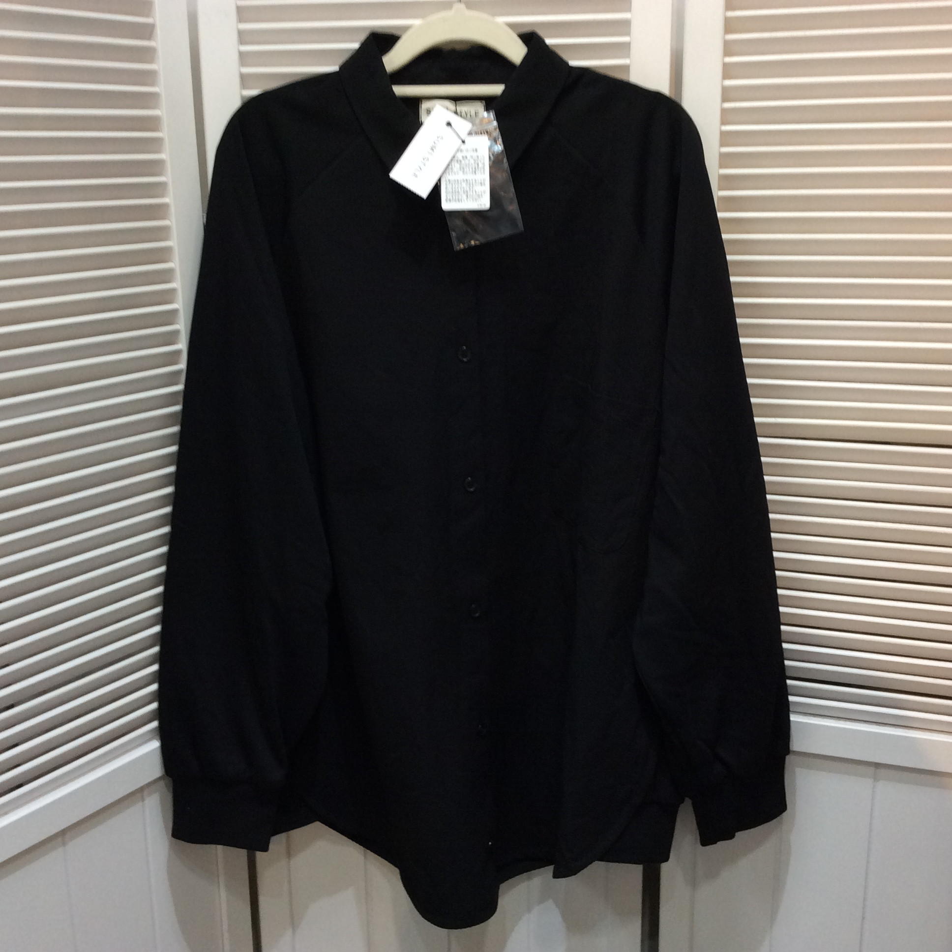 未使用☆SUM1 STYLE スミスタイル 長袖シャツ F ブラック ear PAPILLONNER