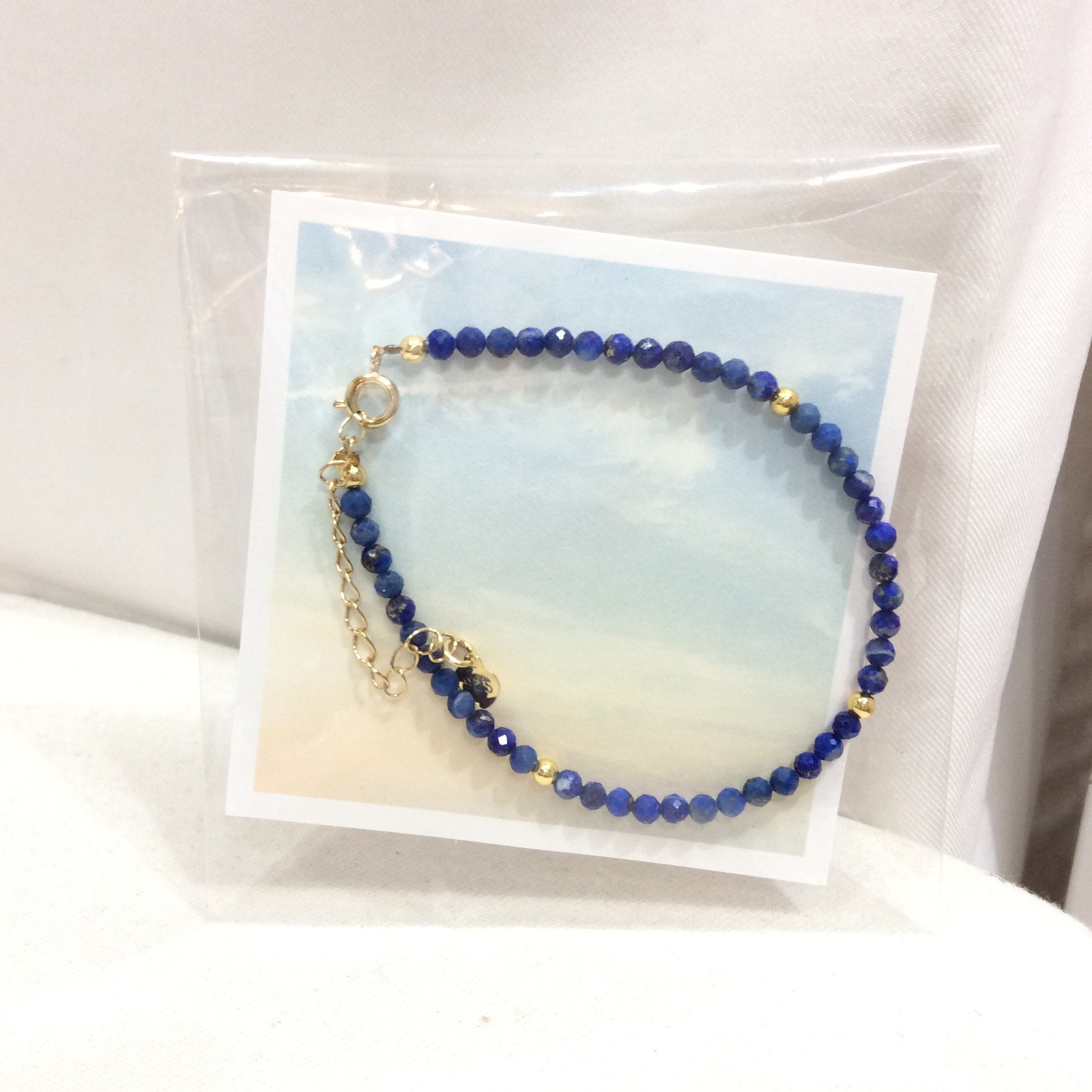 未使用 天然石ブレスレット ラピスラズリ