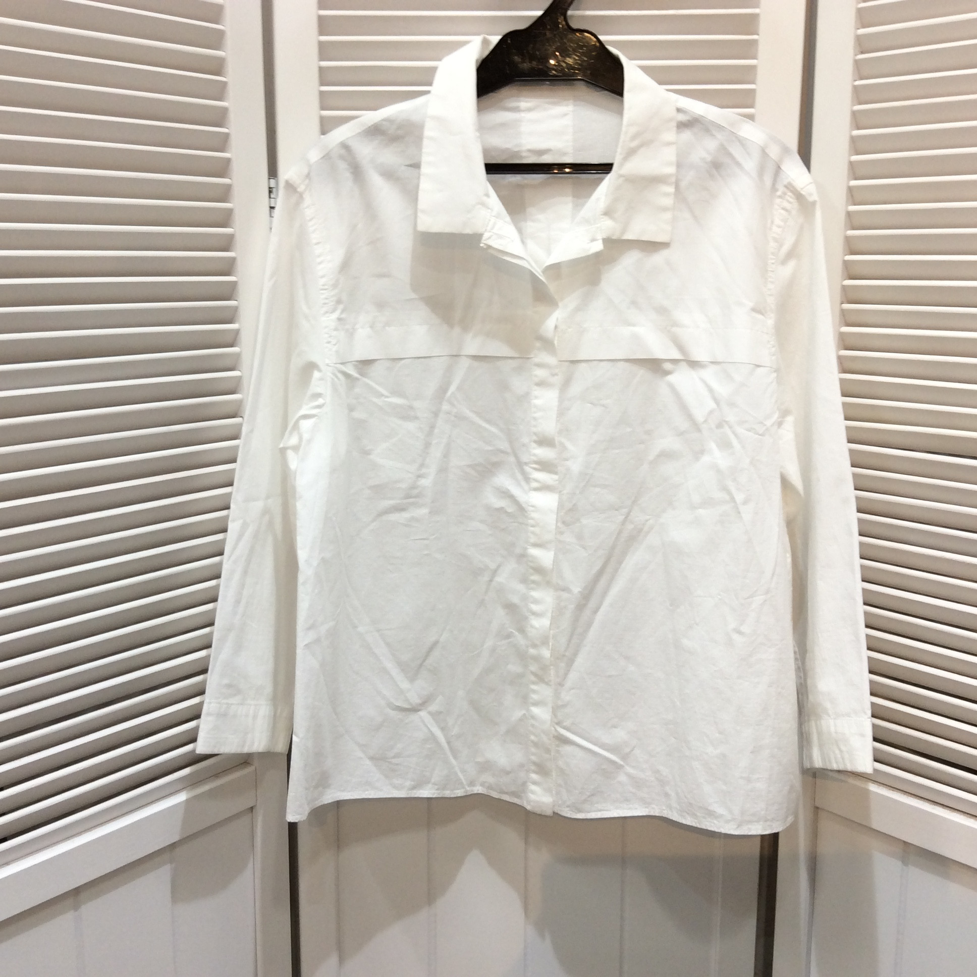 CRAFT HIRO 刺繍柄 長袖ブラウス  フリーサイズ   ホワイト