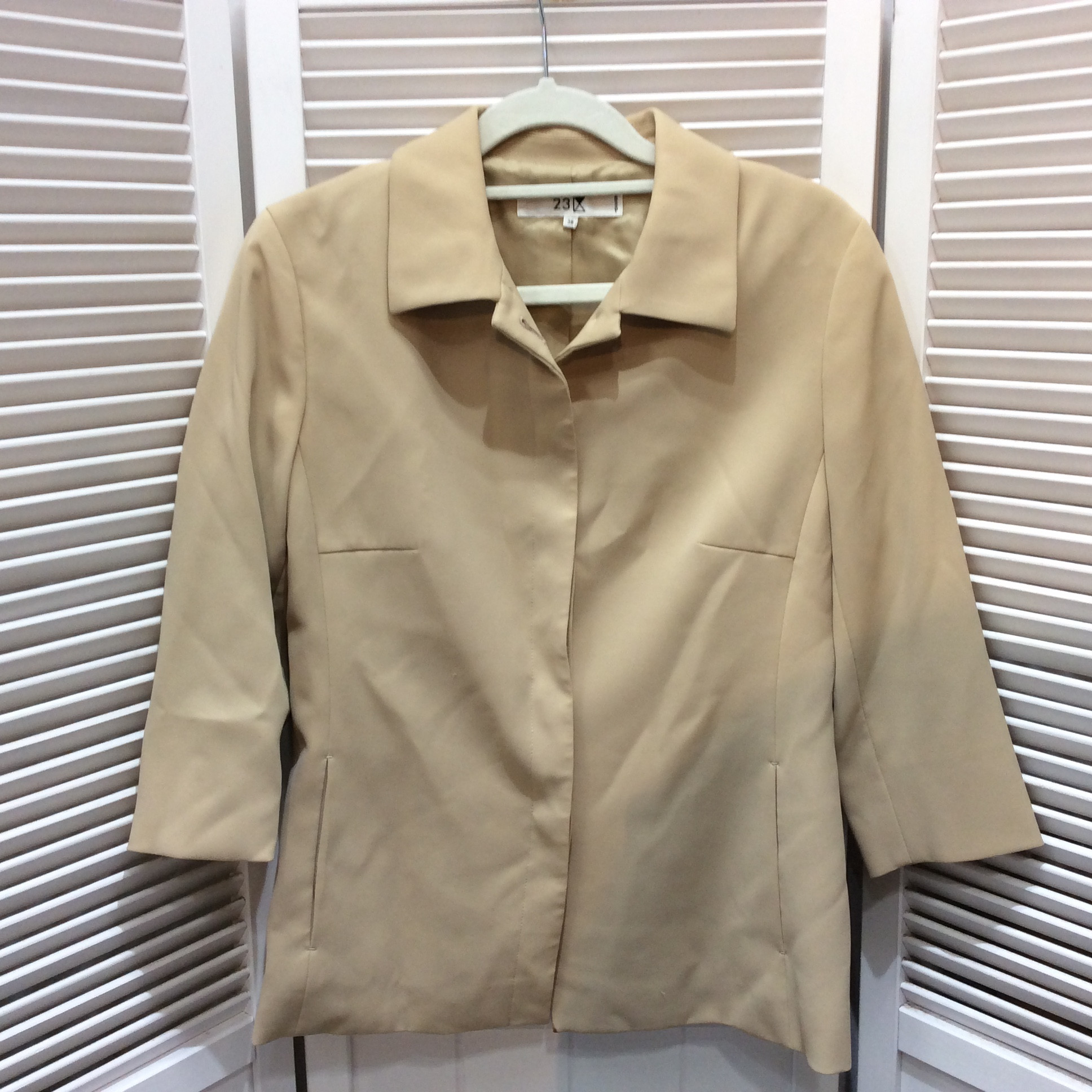23区 7分袖ジャケット 38 ベージュ