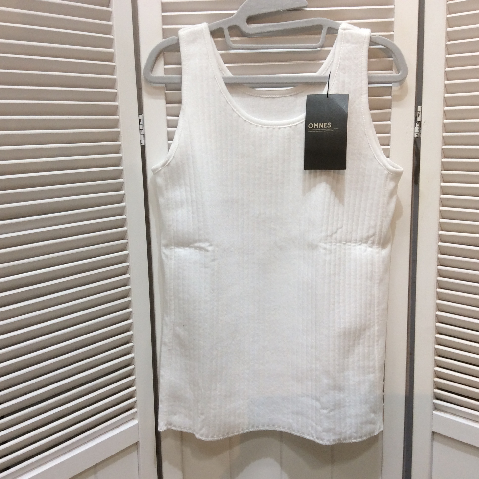 新品 リブニット タンクトップ Mサイズ ホワイト