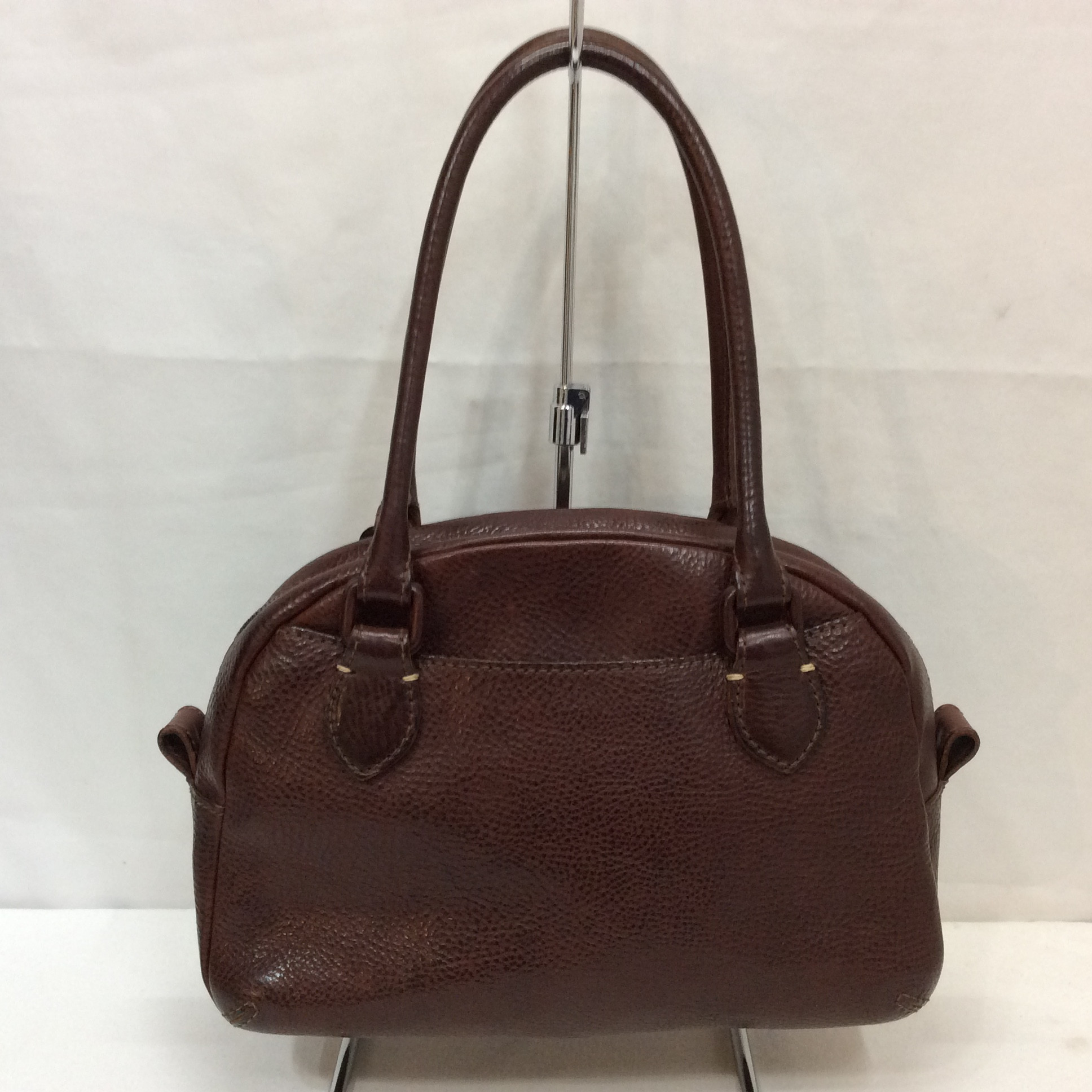 genten ゲンテン レザーハンドバッグ ブラウン