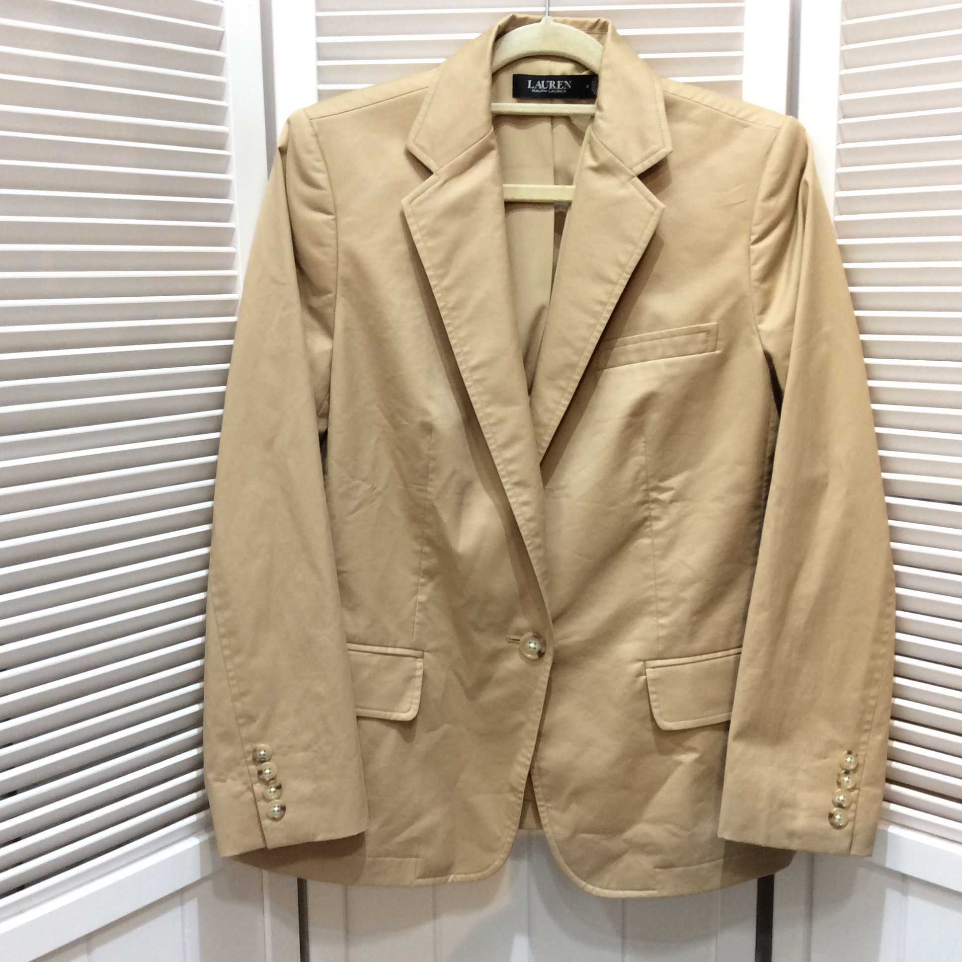LAUREN ラルフローレン ジャケット  サイズ4 ベージュ