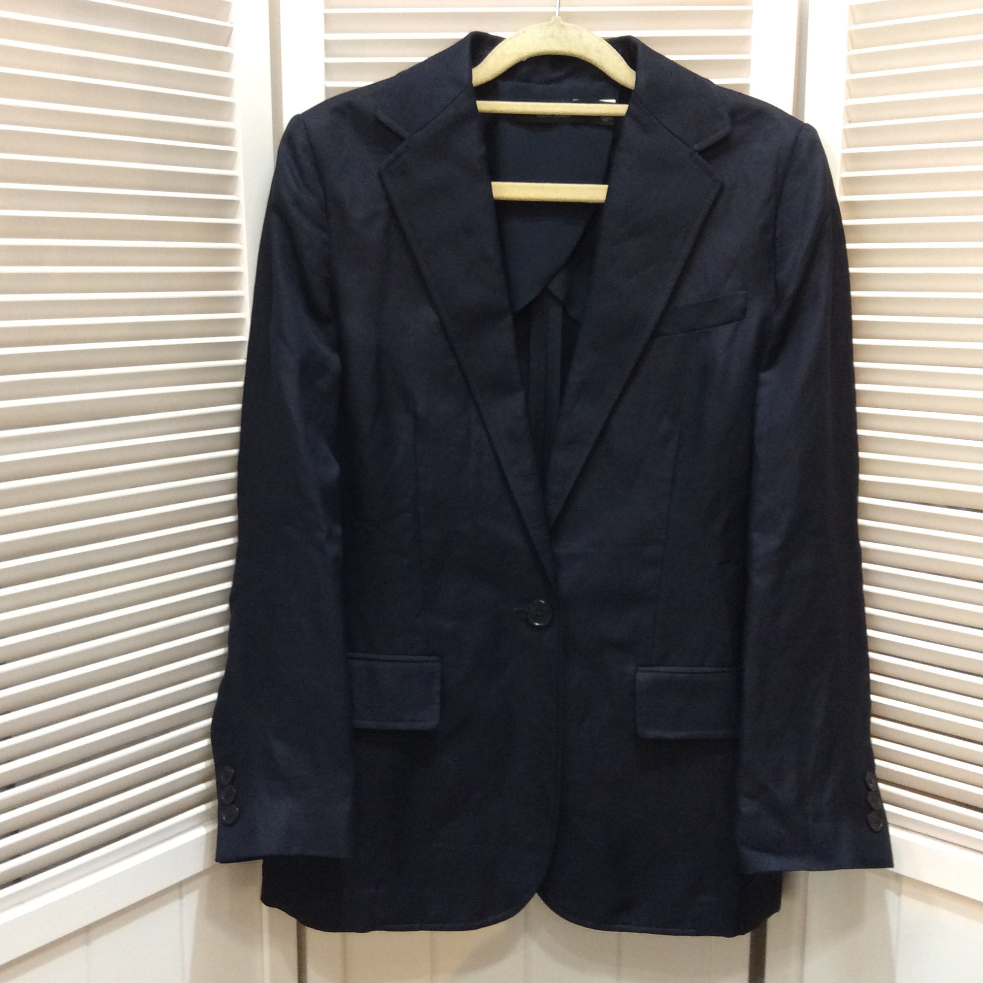 未使用 LAUREN ラルフローレン 麻混ジャケット サイズ2   ネイビー