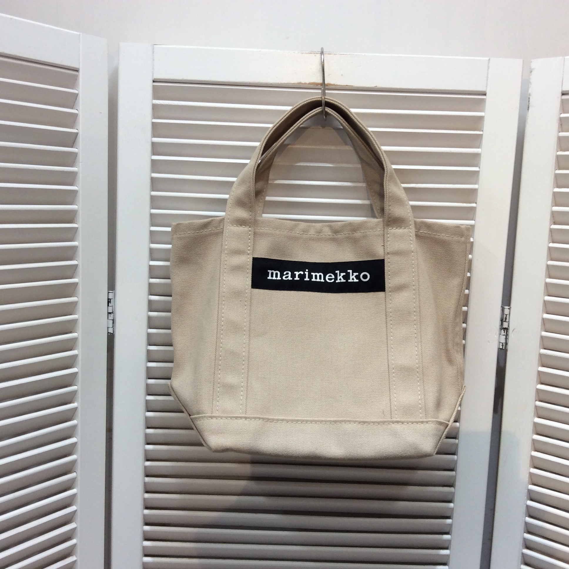 未使用 マリメッコ ミニトートバッグ ベージュ