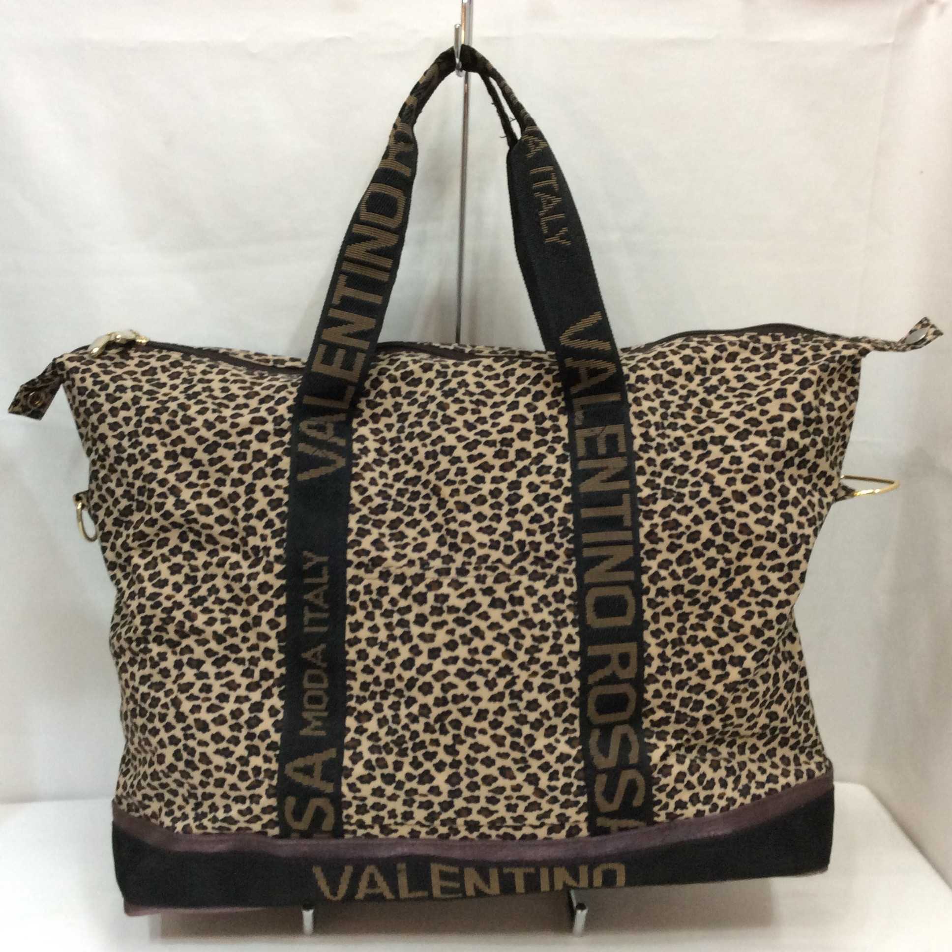 ヴァレンティノ ナイロントートバッグ ヒョウ柄