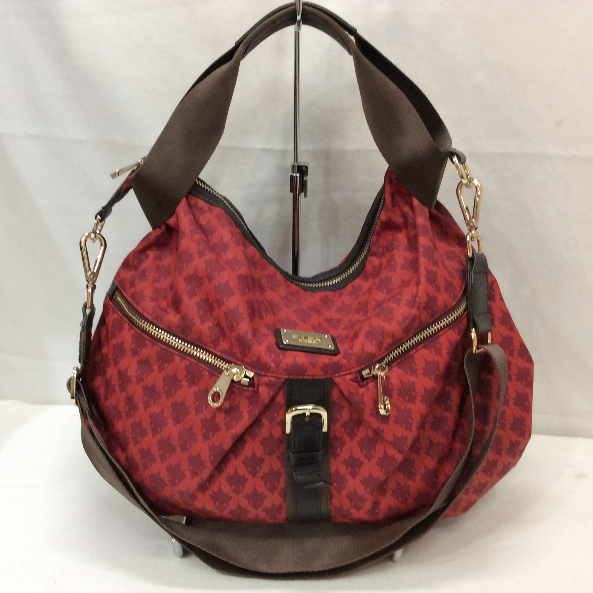 EVEX by KRIZIA エヴェックス バイ クリツィア 2WAY ナイロンショルダーバッグ レッド系