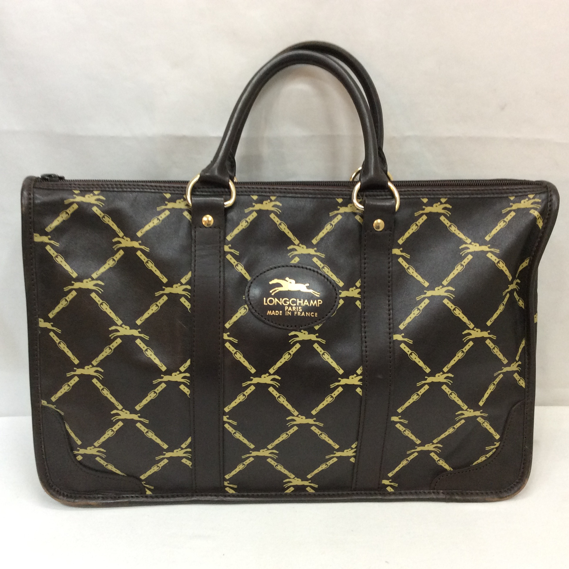 LONGCHAMP ロンシャン ビジネスバッグ こげ茶