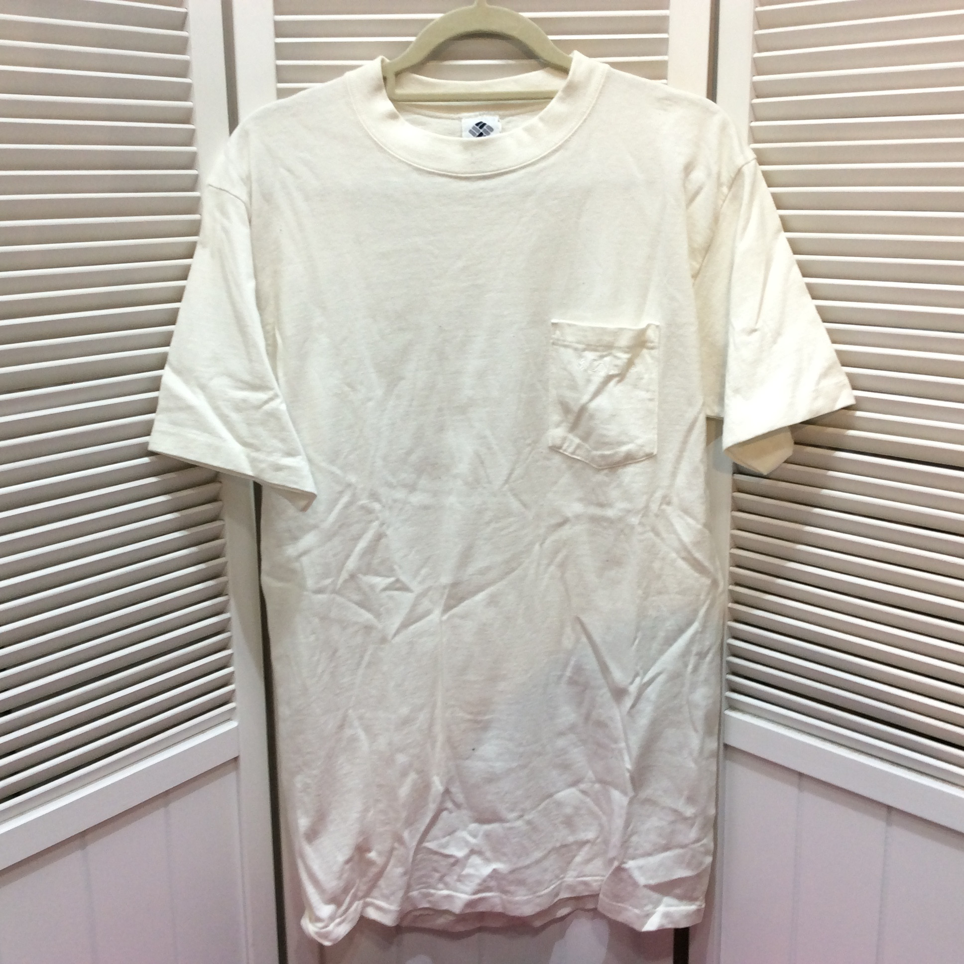 コロンビア メンズTシャツ M ホワイト 大きめ