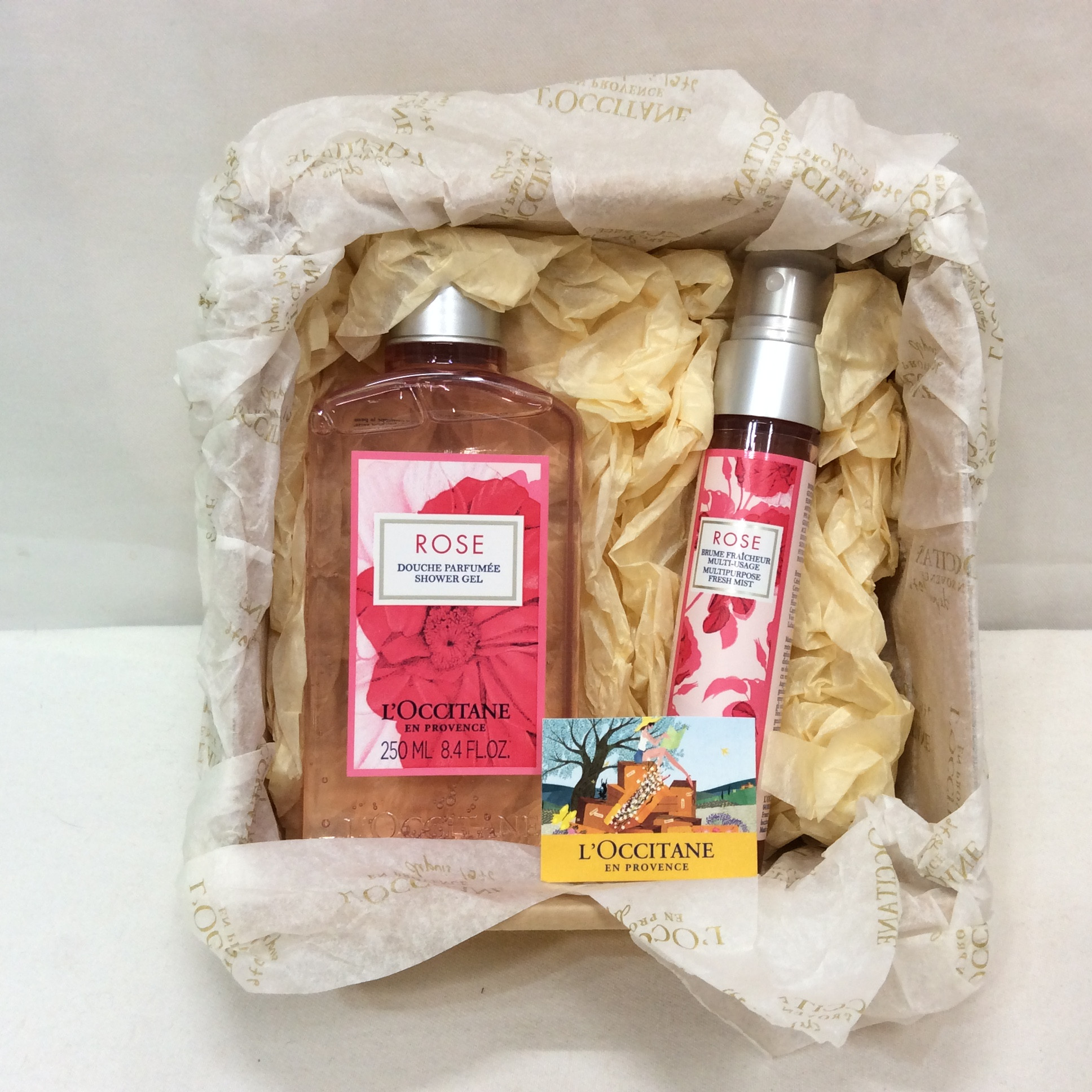 新品 ロクシタン ローズシャワージェル 250ml／ローズモイスチャーミスト50ml セット