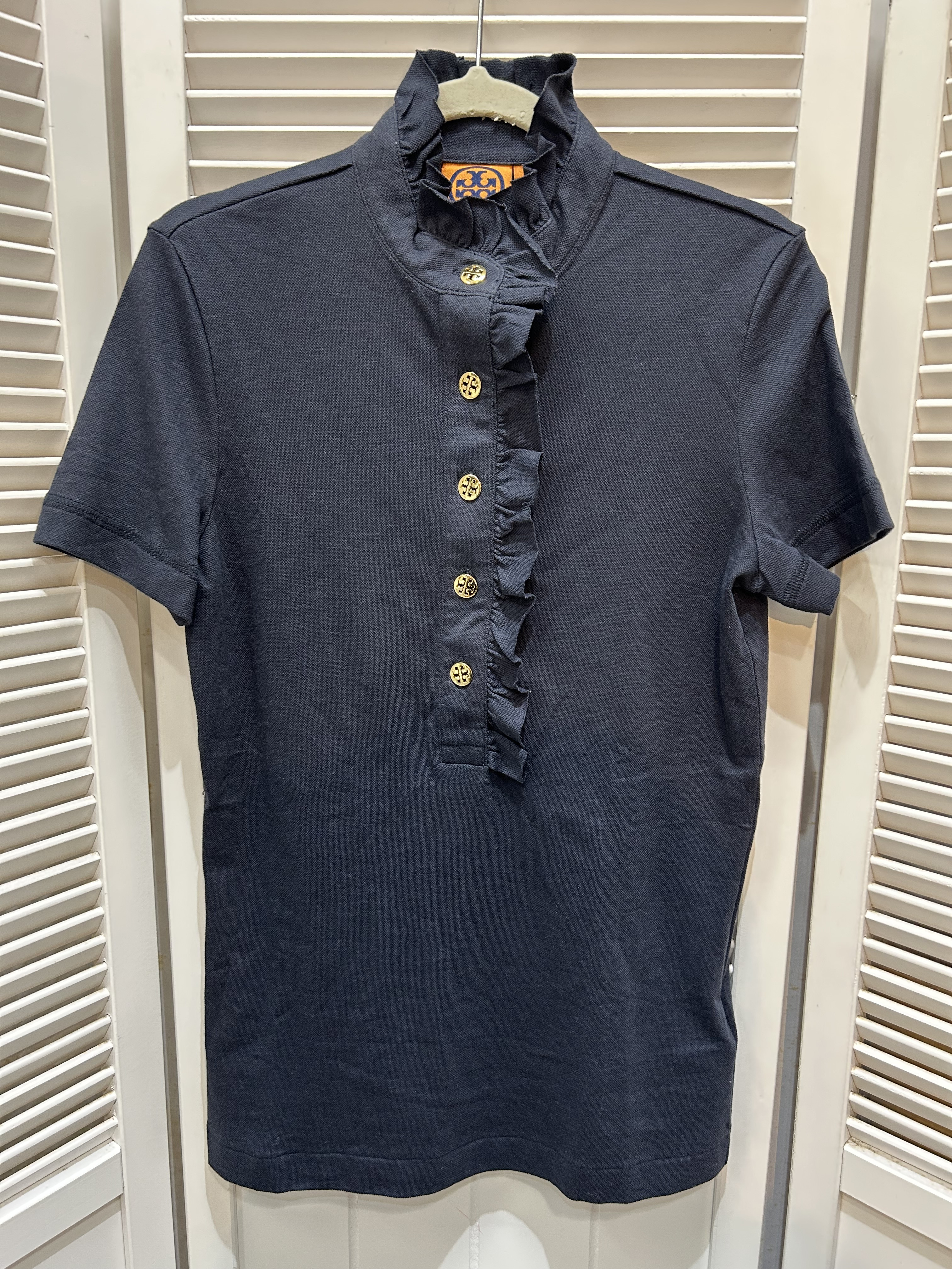 トリーバーチ ポロシャツ XS ネイビー  美品