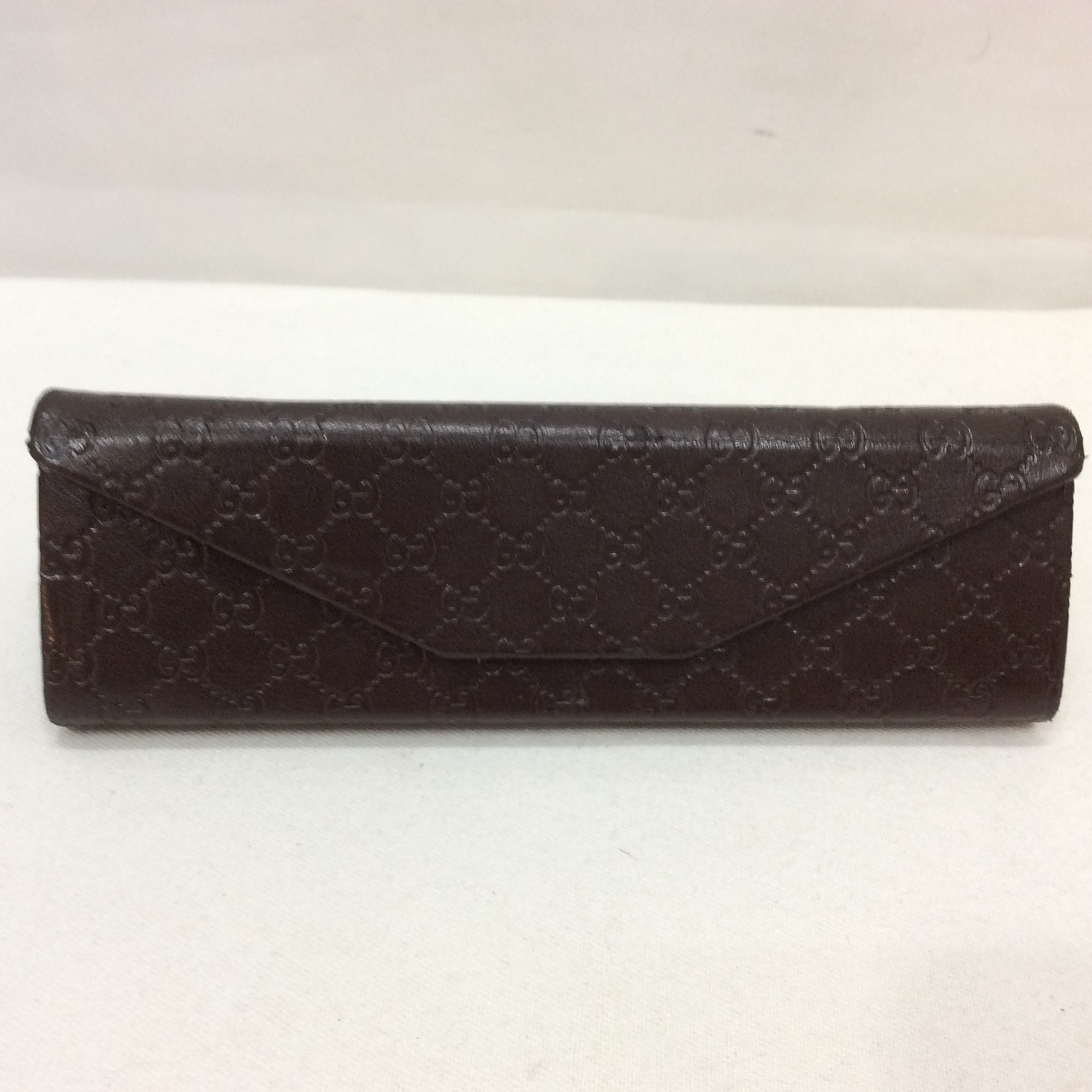 GUCCI グッチ 折りたたみ式 レザーメガネケース CGモノグラム