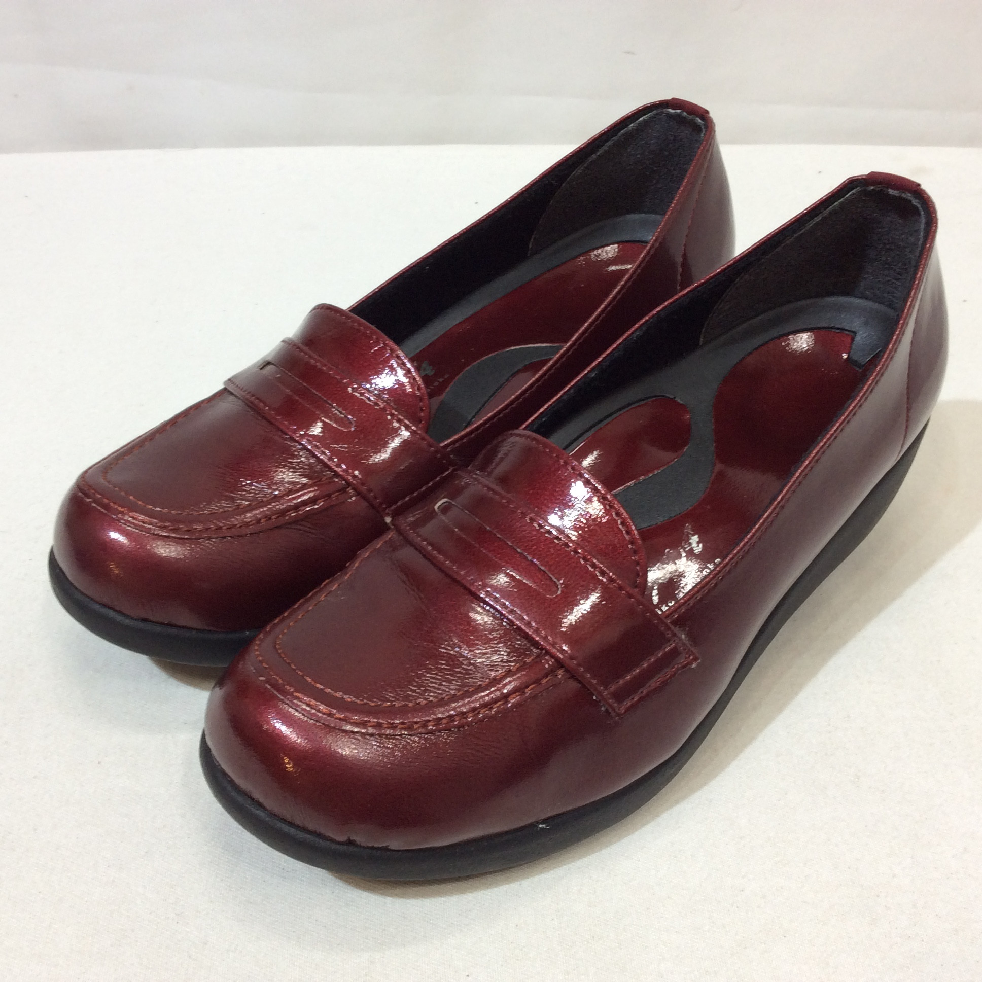 Re:getA リゲッタ コンフォートシューズ S 22~22.5cm ボルドー エナメル