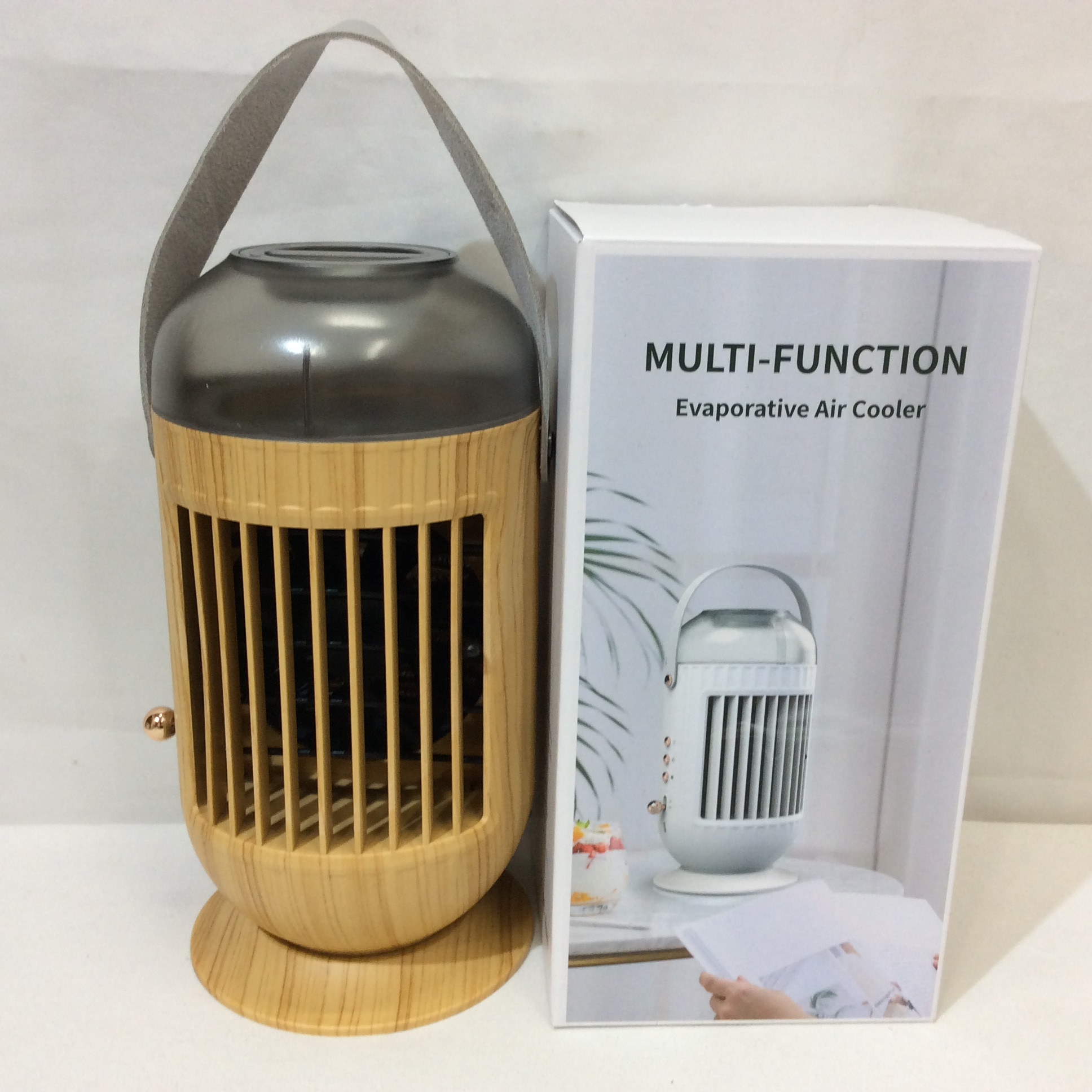 新品☆ミスト付冷風機 MULTI-FUNCTION 木目調