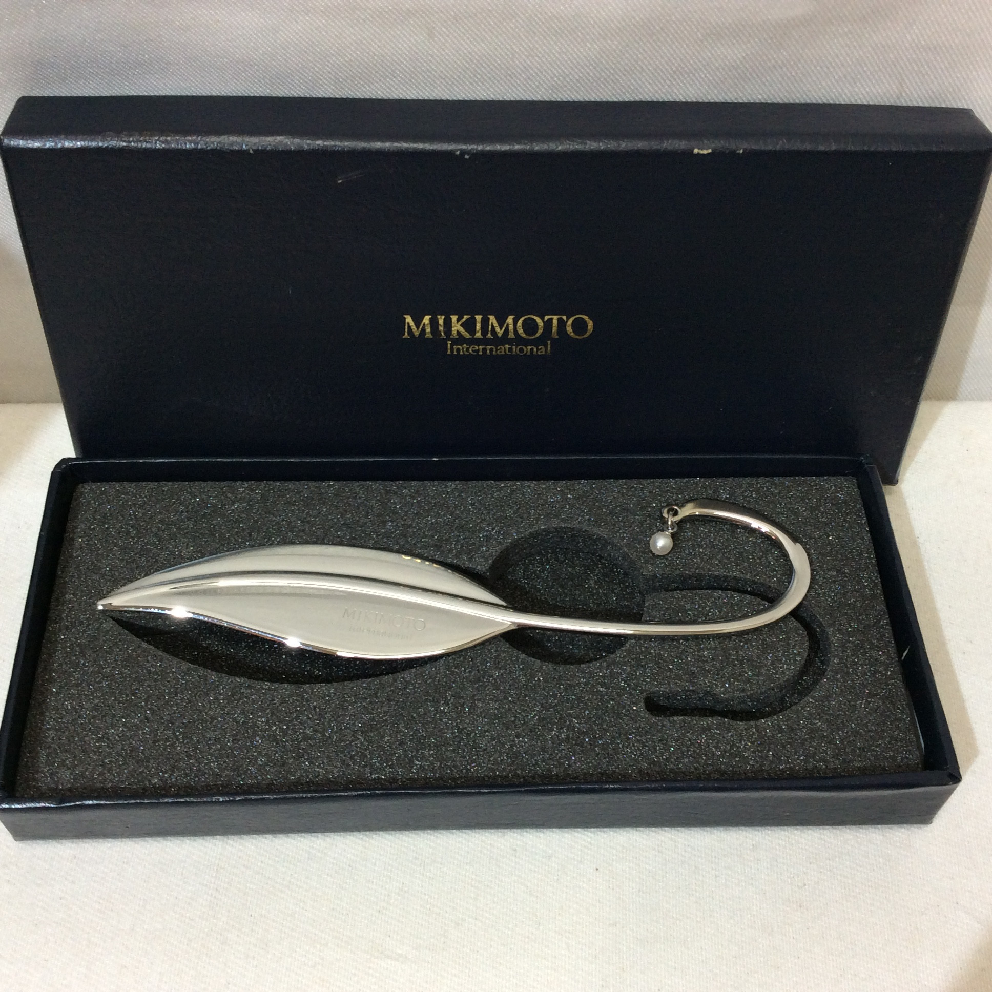未使用☆MIKIMOTO ミキモト ブックマーカー 箱付き