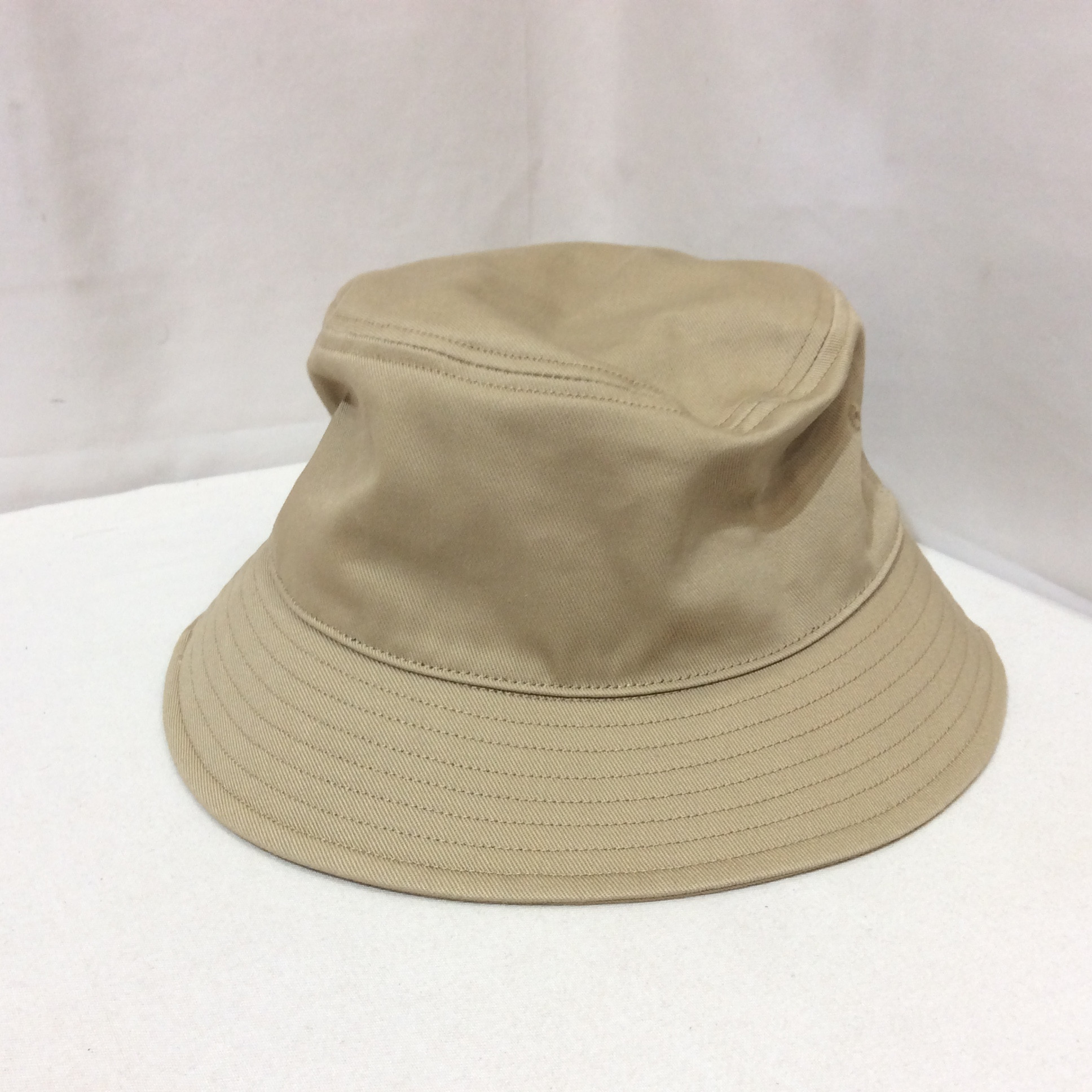 未使用 無印良品 UVカット コットン帽子 56.5〜59cm ベージュ