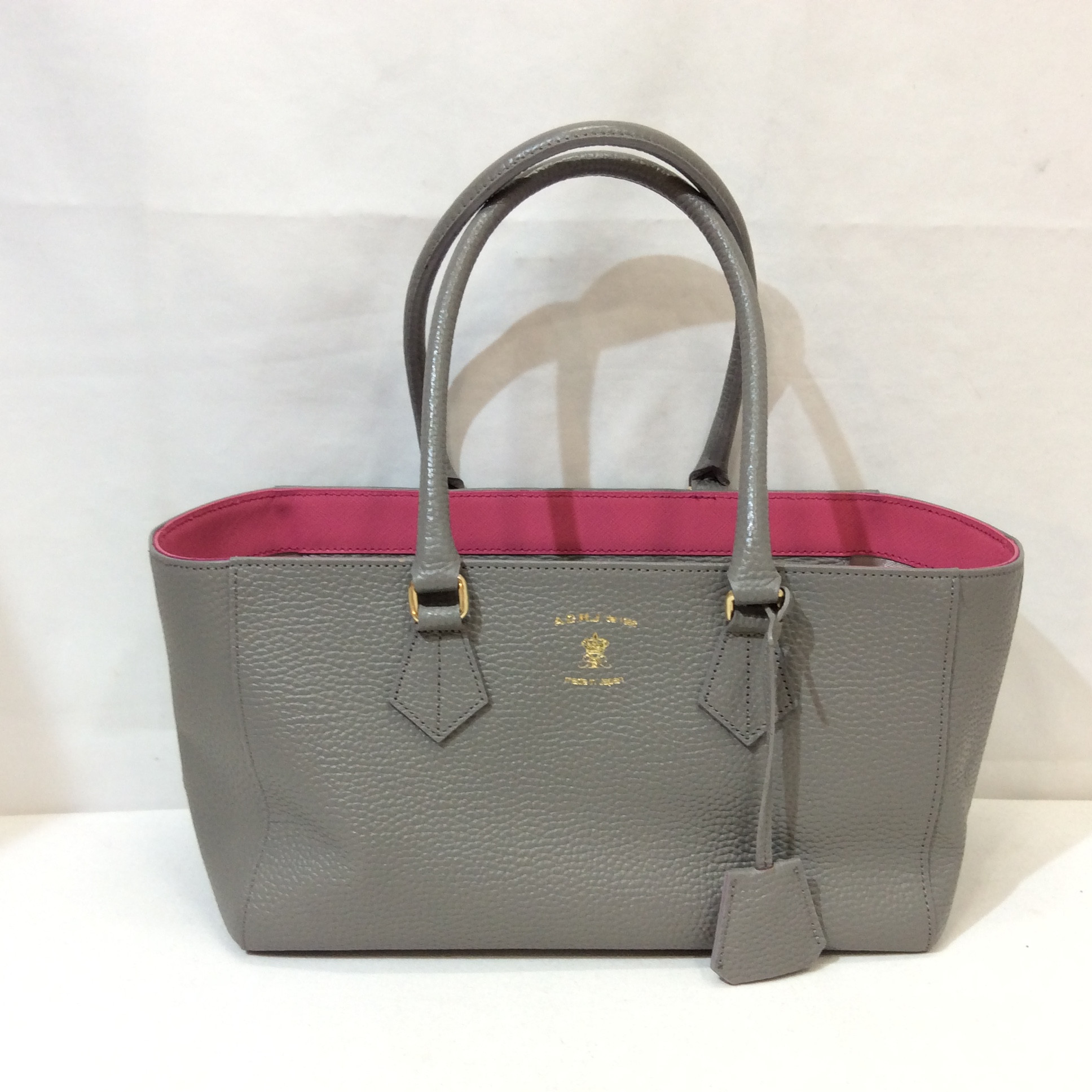 ADMJ レザーバッグ  グレー  美品