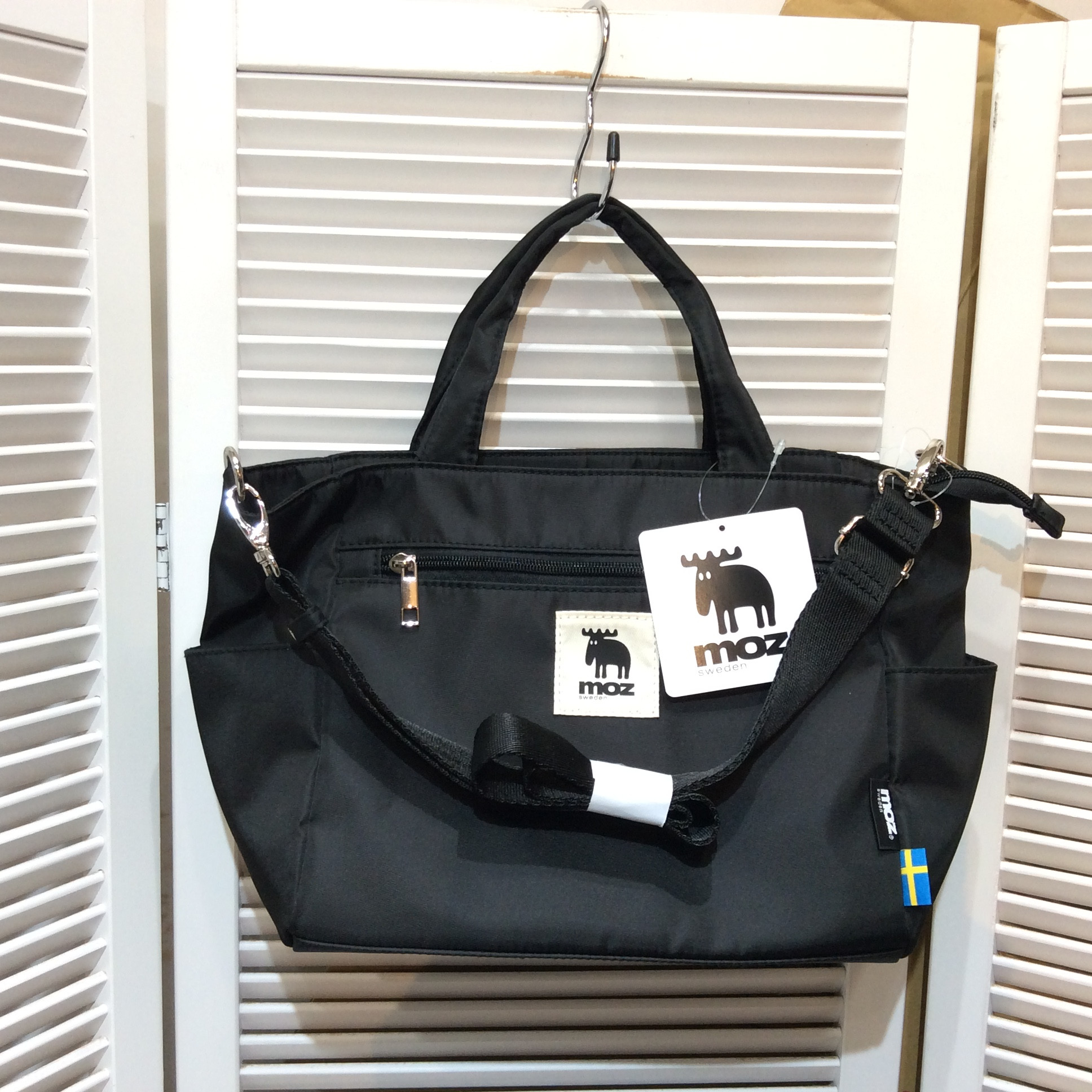 未使用 moz 2WAYナイロンバッグ  ブラック