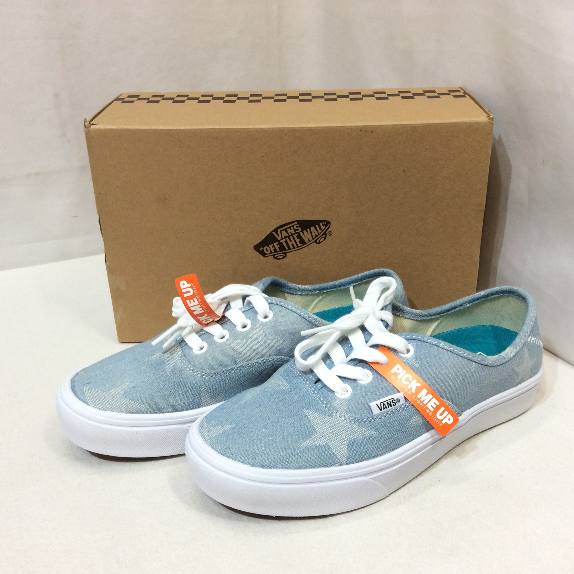 未使用 VANZ スニーカー  24.0cm  デニム/星