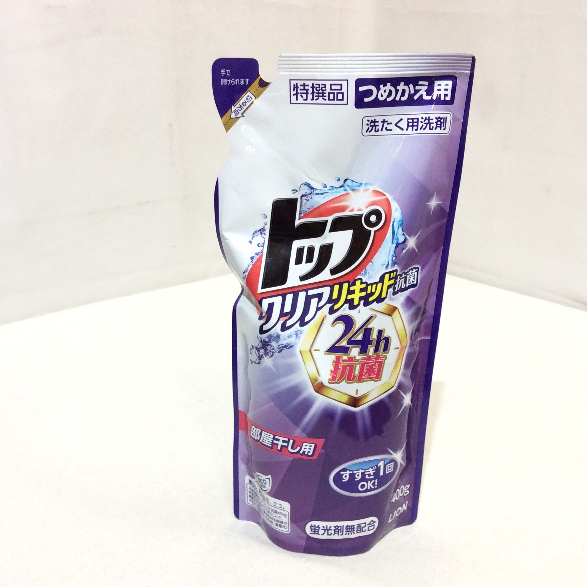 新品 トップ 洗濯用洗剤 詰め替え用 400g 部屋干し用