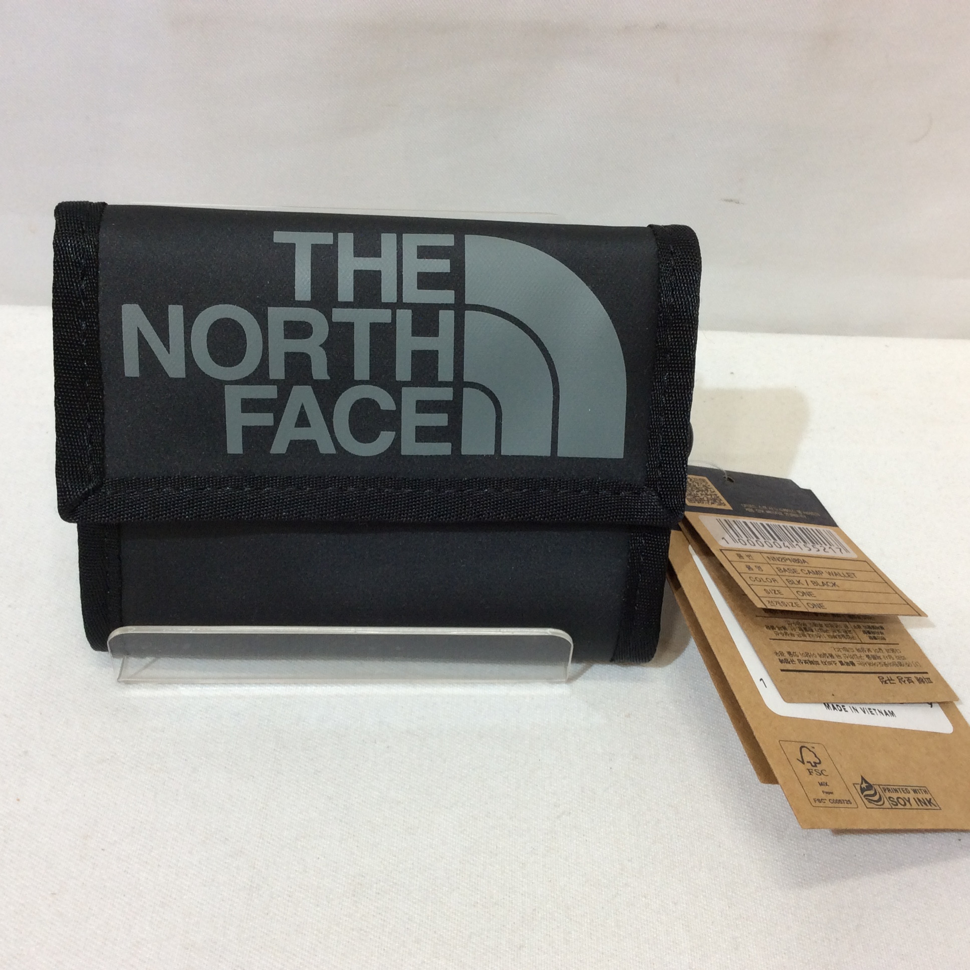 THE NORTH FACE ザ ノースフェイス 3つ折り財布 BASE CAMP WALLET ブラック