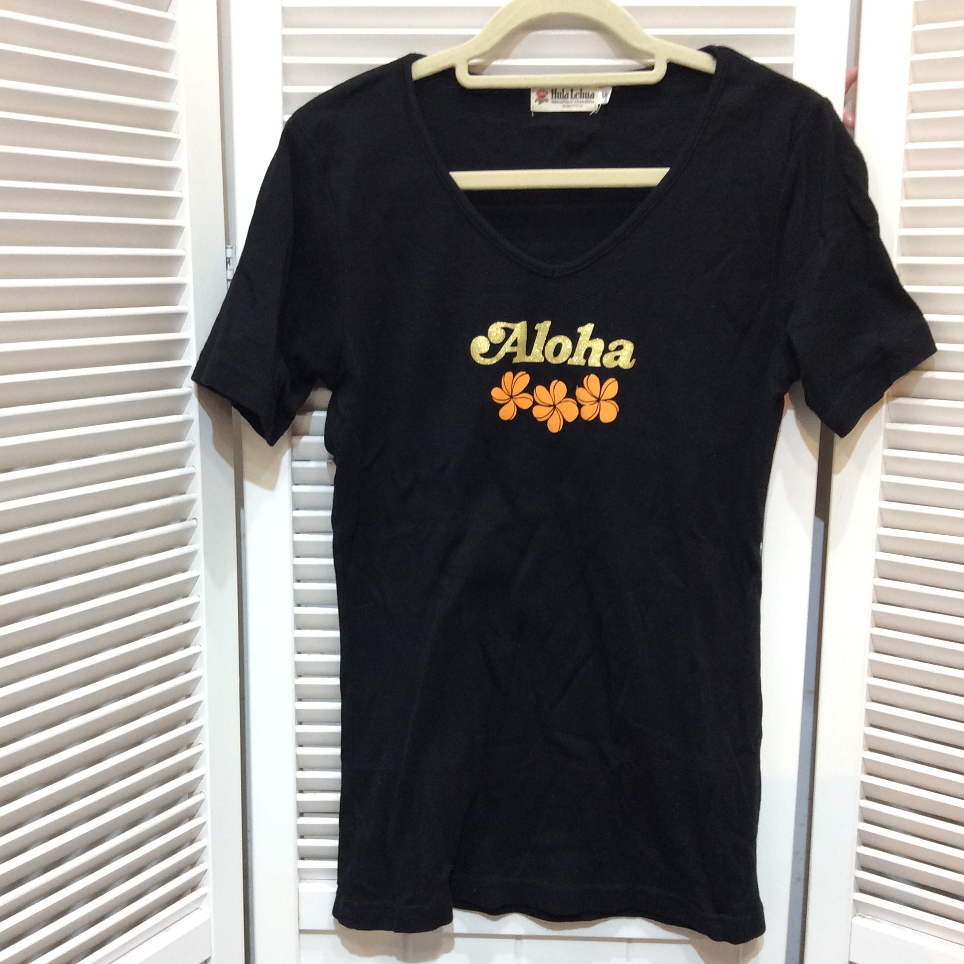 フラTシャツ  Mサイズ ブラック