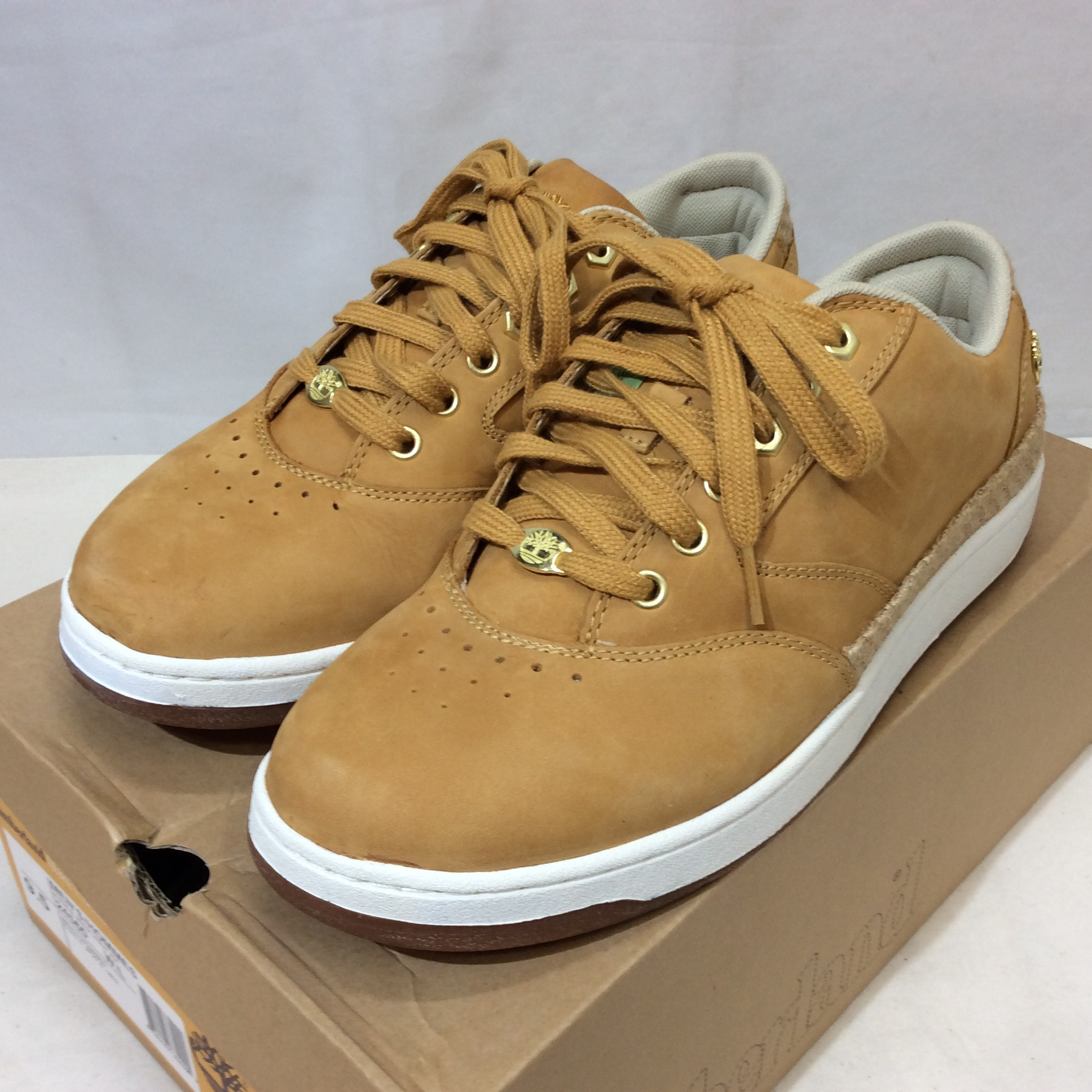 未使用☆Timberland ティンバーランド ローカットスニーカー 9.5 27.5cm ウィートカラー ヌバック 24560