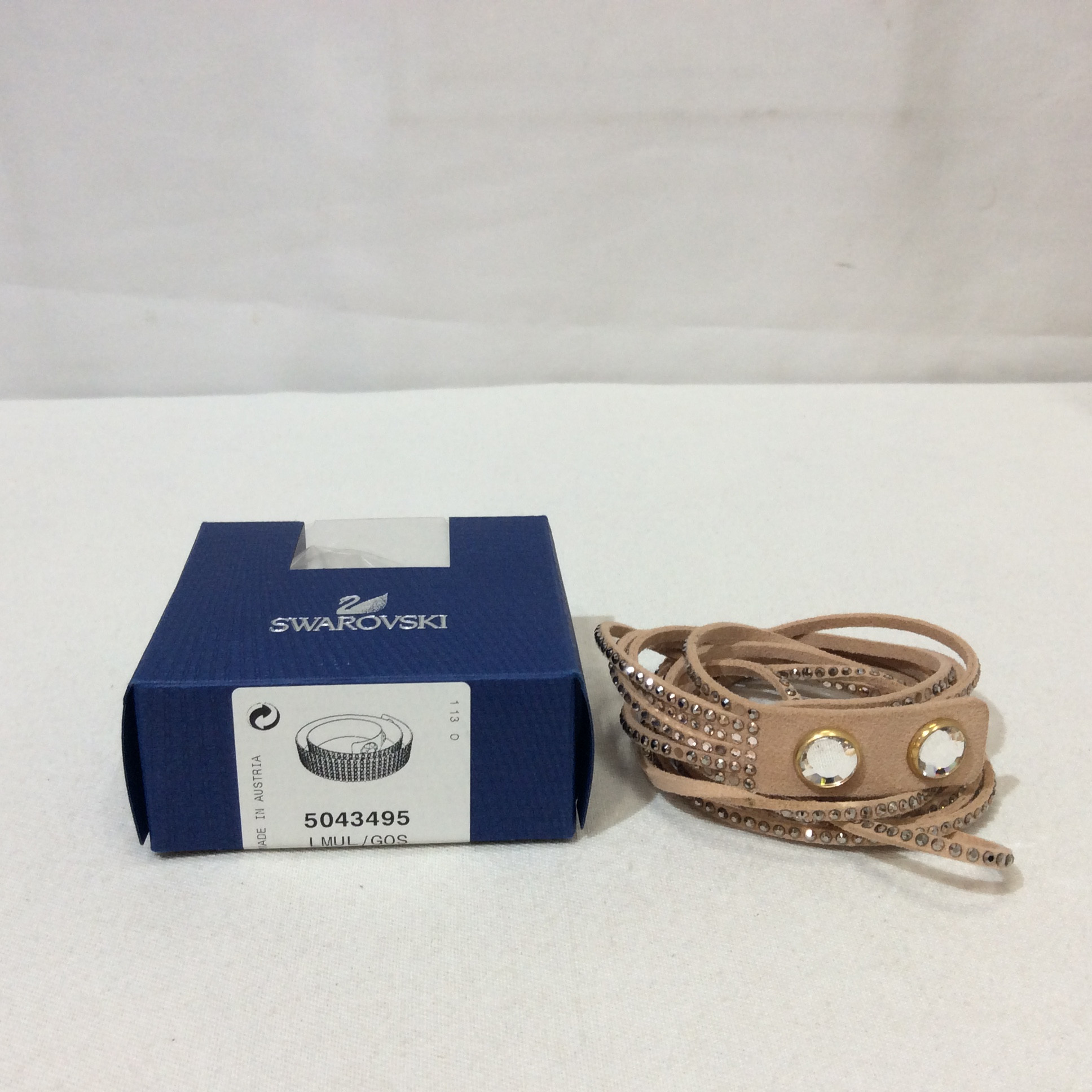 SWAROVSKI スワロフスキー ブレスレット  ベージュ  難あり