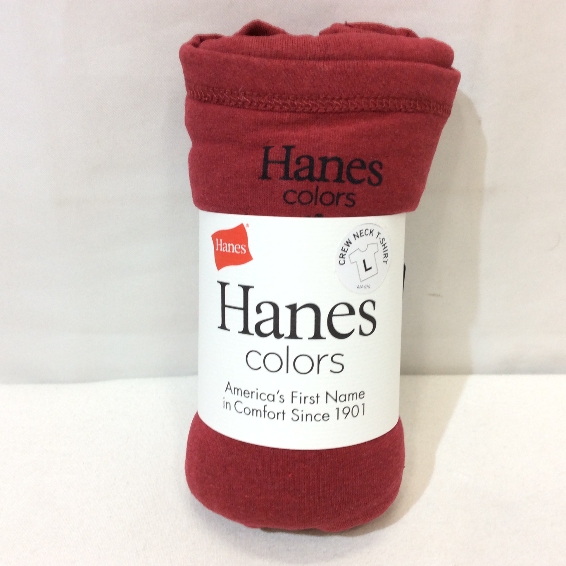 未使用☆Hanes ヘインズ メンズＴシャツ L  レッド系