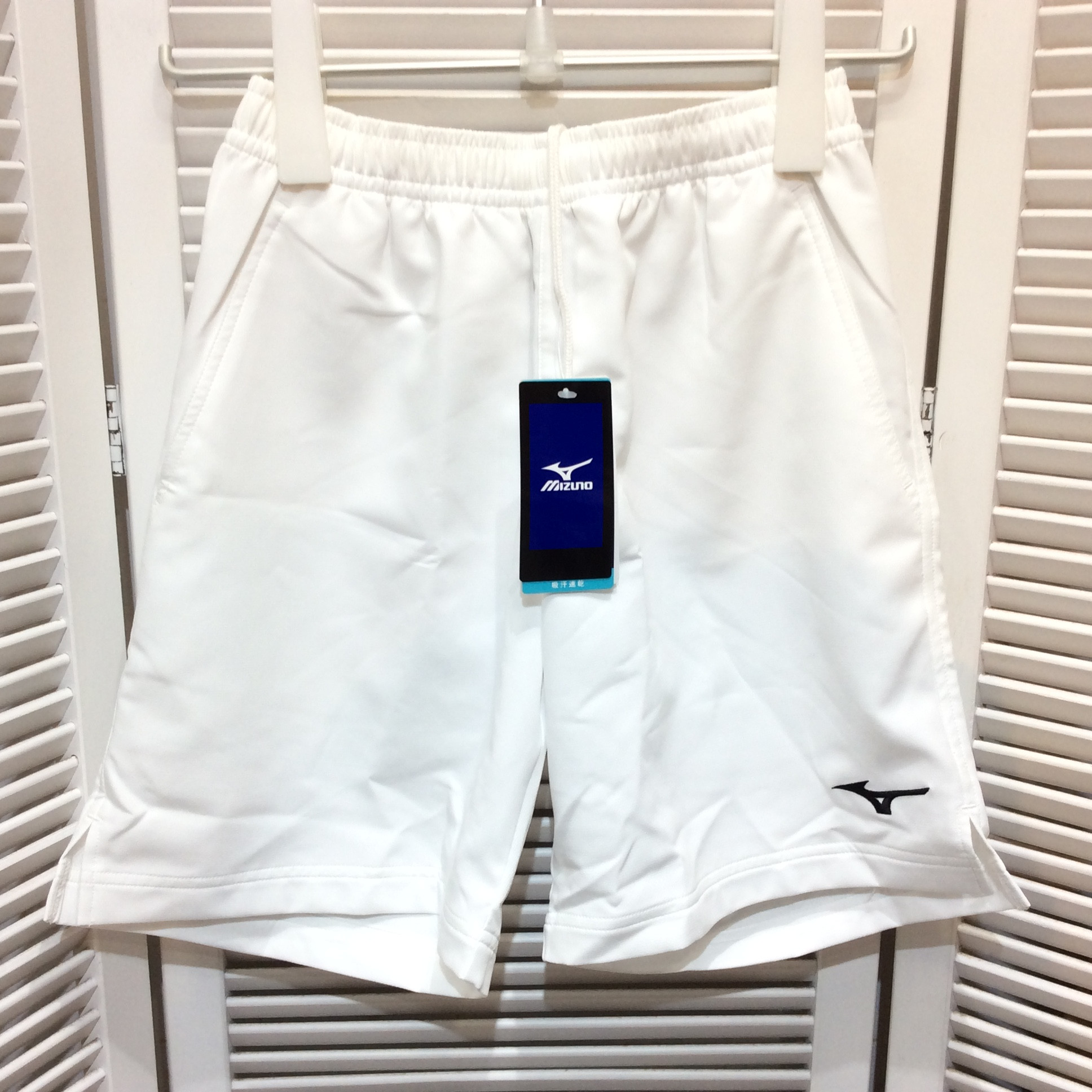 未使用☆Mizuno ミズノ メンズ ショートパンツ 2XS 吸汗速乾 消臭 ホワイト